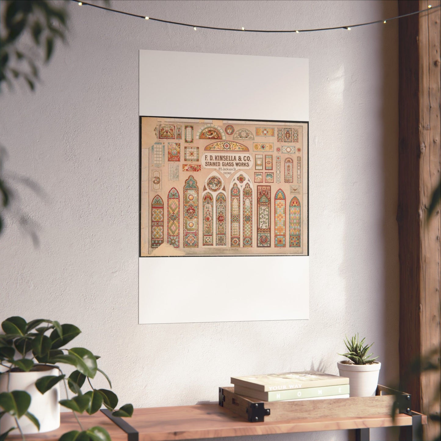 F.D. Kinsella & Co., stained glass works High Quality Matte Wall Art Poster for Home, Office, Classroom