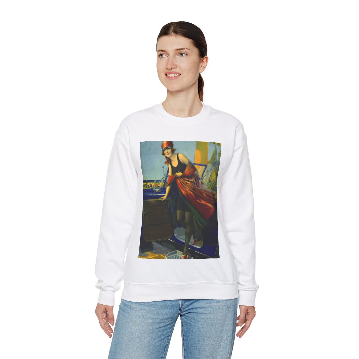 Greetings by Edward Mason Eggleston White Heavy Blend Adult Crew Neck SweatShirt