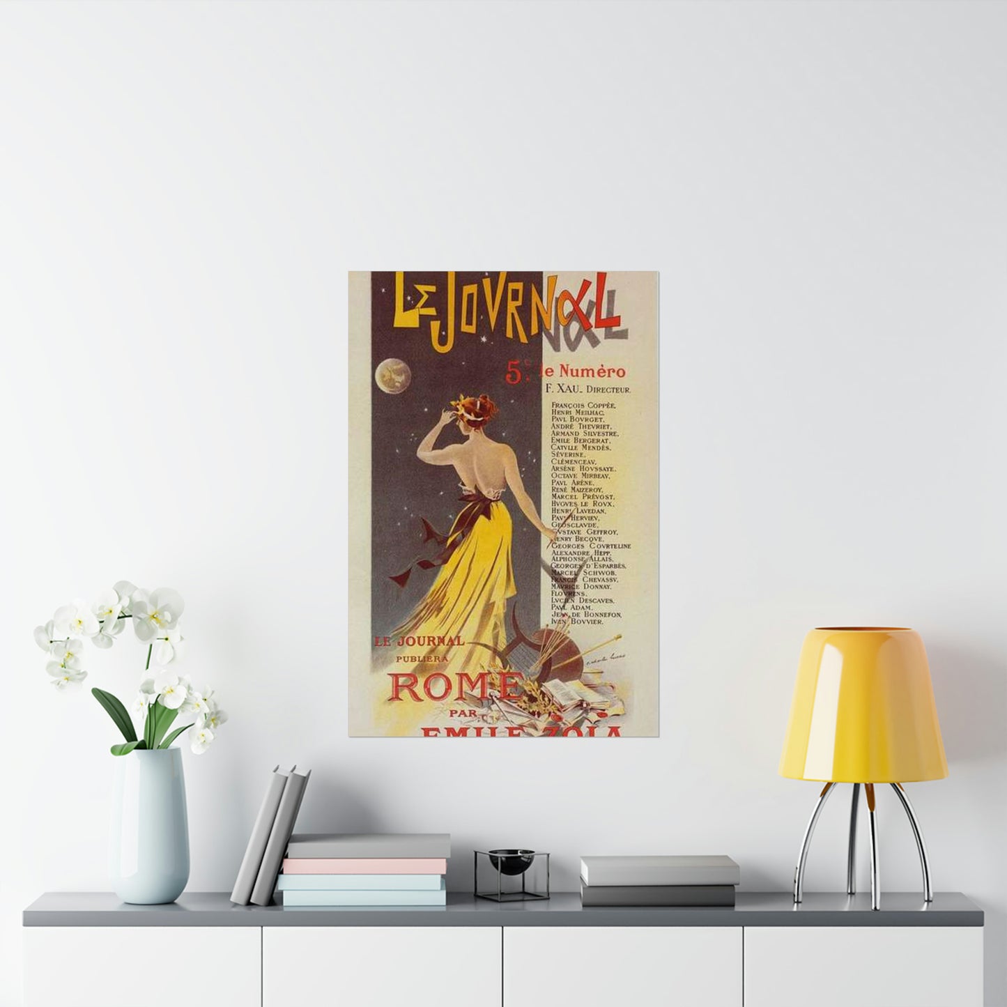 Affiche pour annoncer la publication de "Rome" dans Le Journal. High Quality Matte Wall Art Poster for Home, Office, Classroom