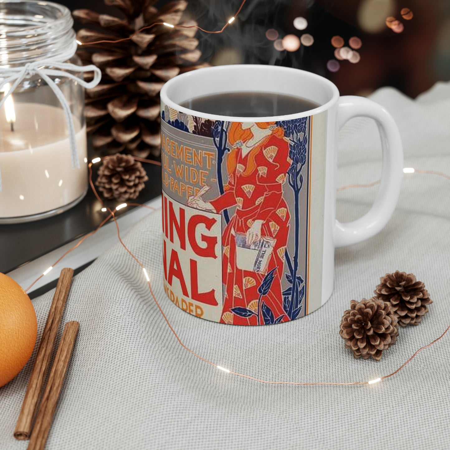 Louis Rhead - Affiche américaine pour le "Morning Journal". Beautiful Novelty Ceramic Coffee Mug 11oz