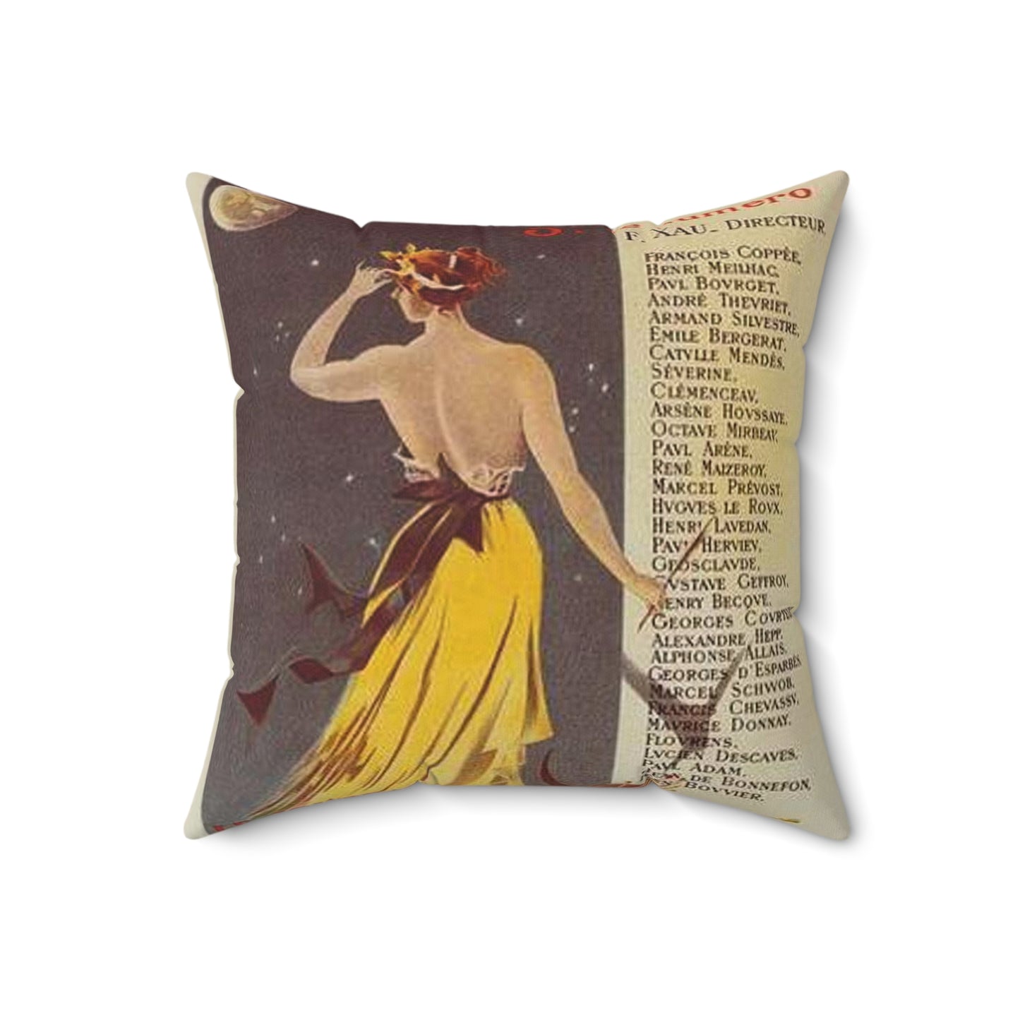 Affiche pour annoncer la publication de "Rome" dans Le Journal. Decorative Accent Square Pillow