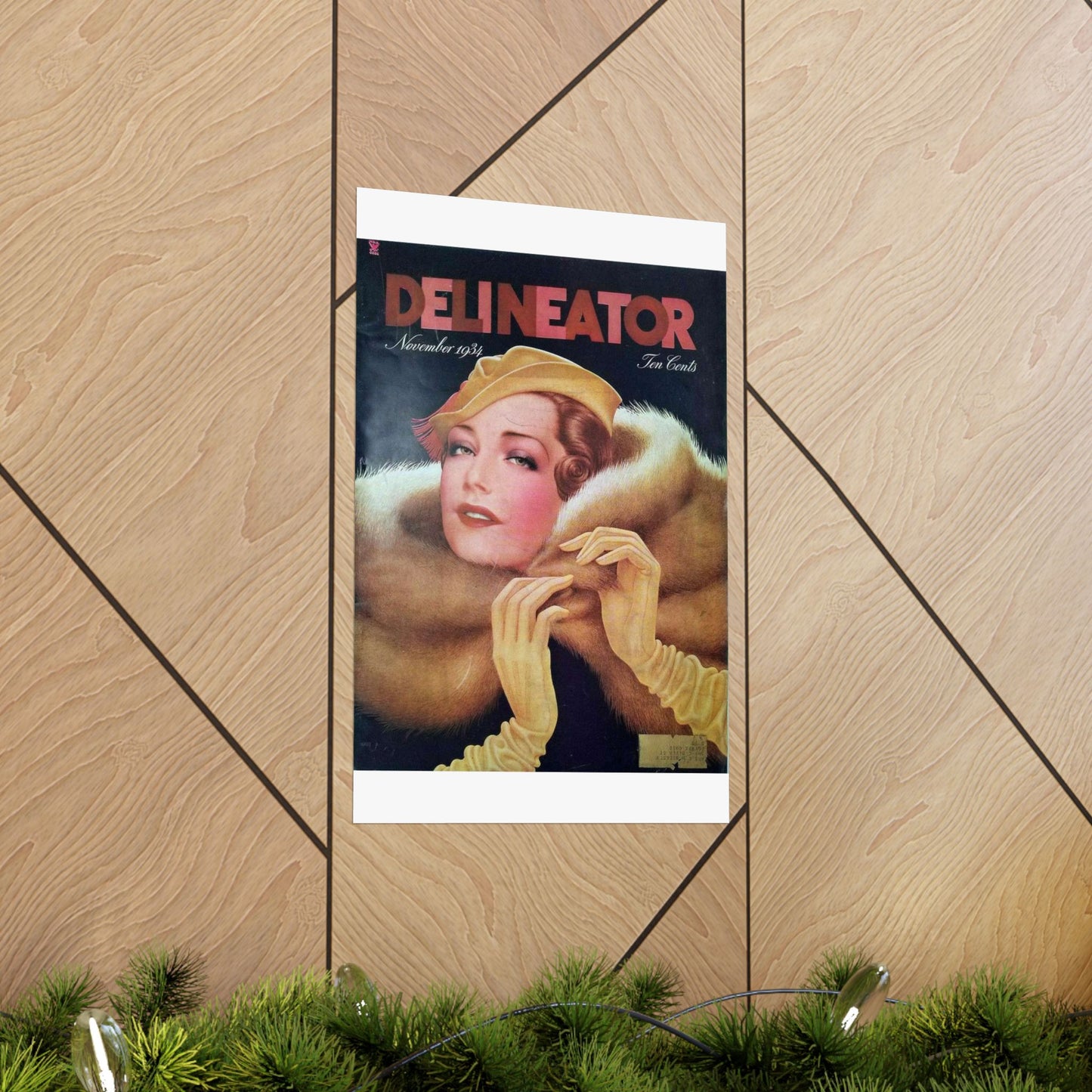 Delineator 1934-11 - Art Deco public domain image High Quality Matte Wall Art Poster for Home, Office, Classroom