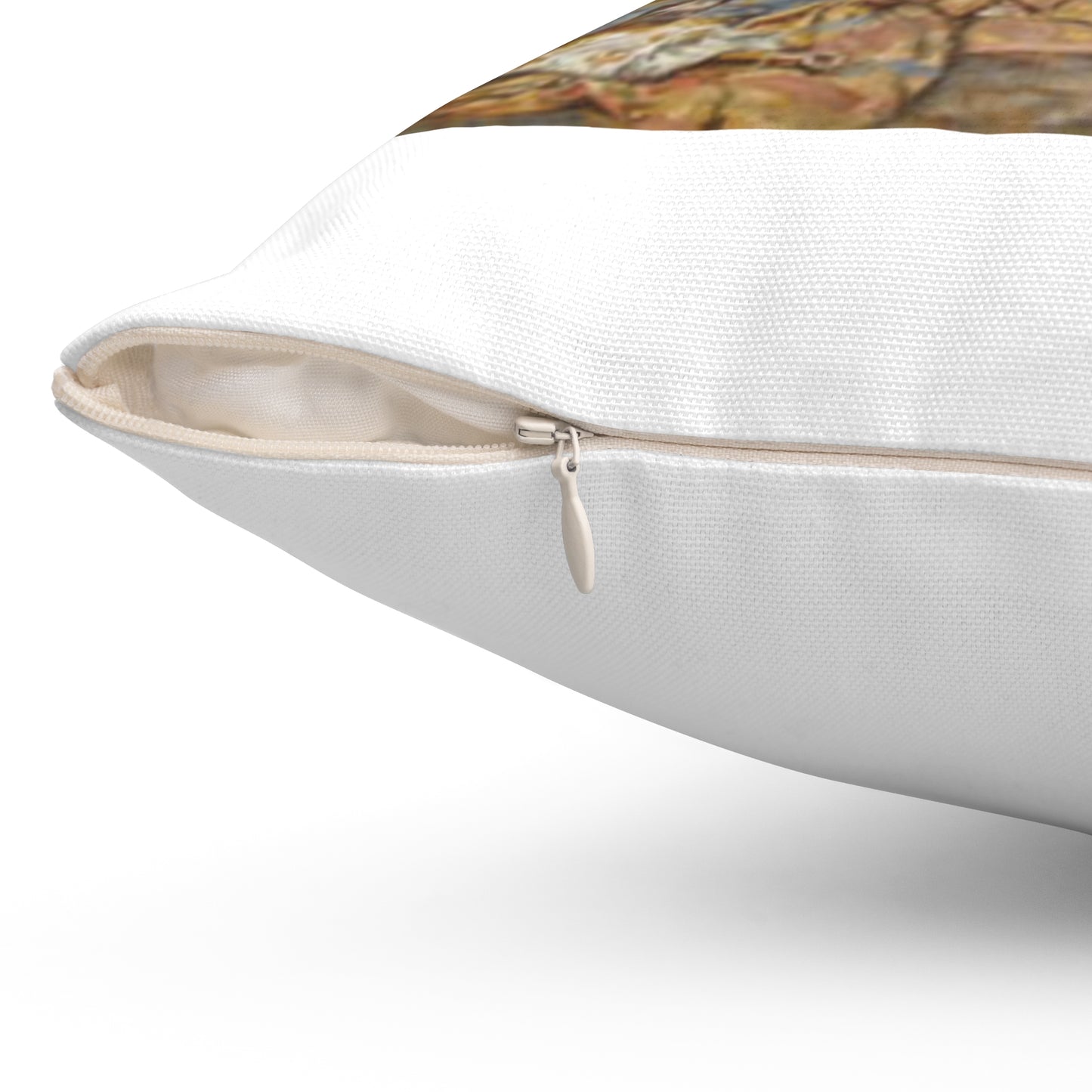 The Duke of Marlborough greeting Prince Eugene of Savoy after their victory at Blenheim Decorative Accent Square Pillow