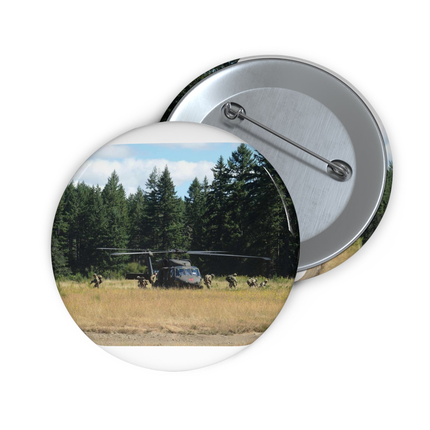 Tactical Air Control Party Airmen take up positions Pin Buttons with Crisp Design