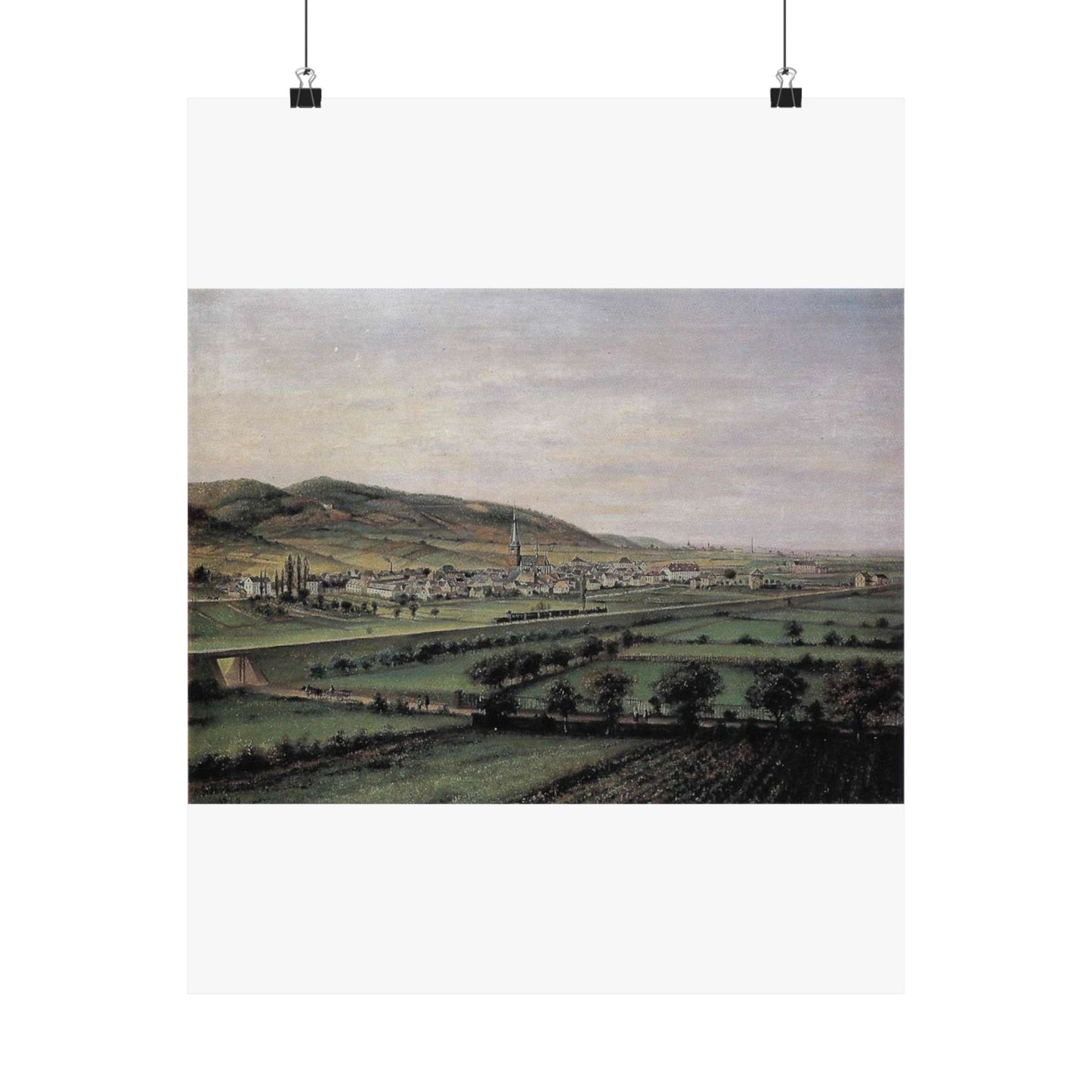 Deidesheim 1872 Nicolaus Berkhout High Quality Matte Wall Art Poster for Home, Office, Classroom