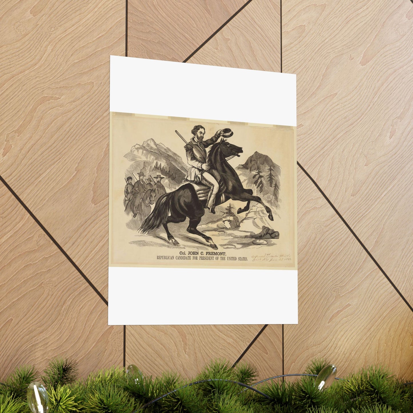 Col. John C. Fremont, Republican candidate for the President of the United States High Quality Matte Wall Art Poster for Home, Office, Classroom