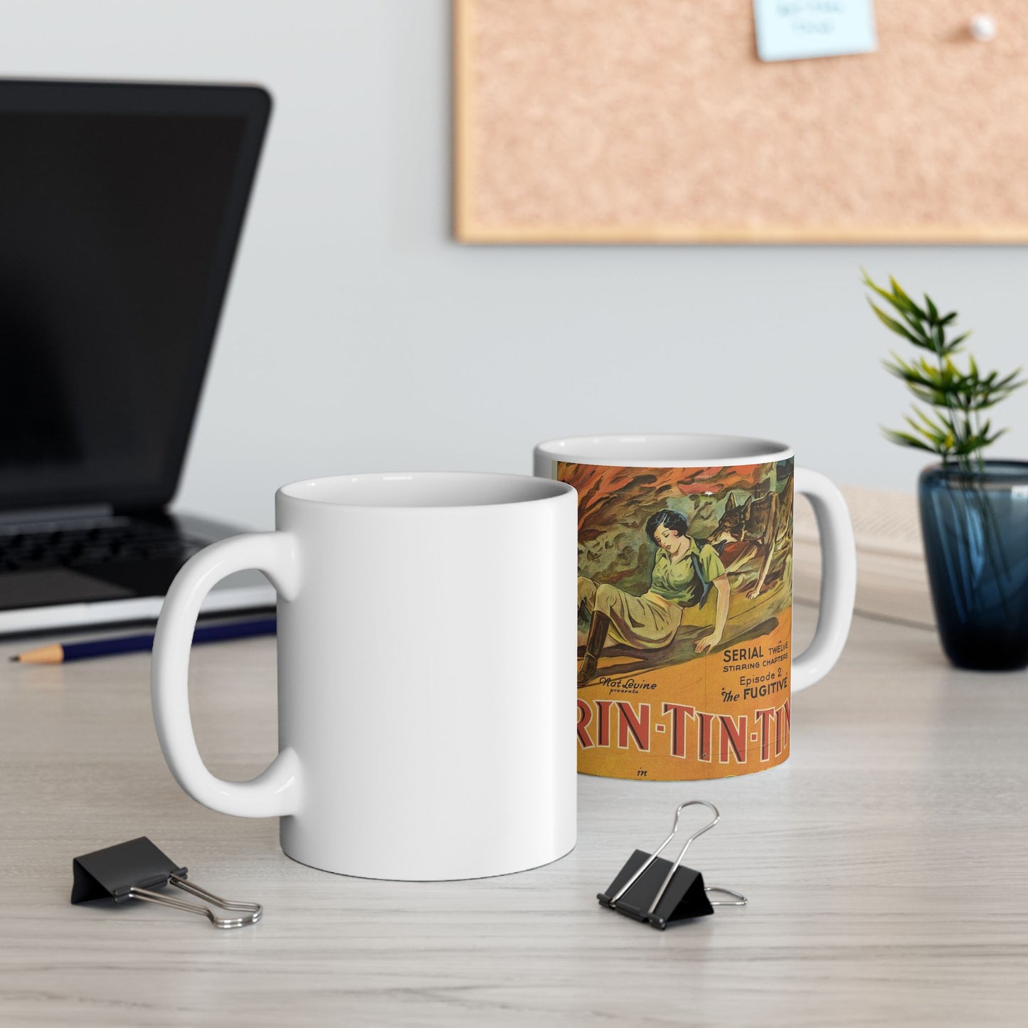 The Lone Defender poster - Vintage movie public domain poster Beautiful Novelty Ceramic Coffee Mug 11oz