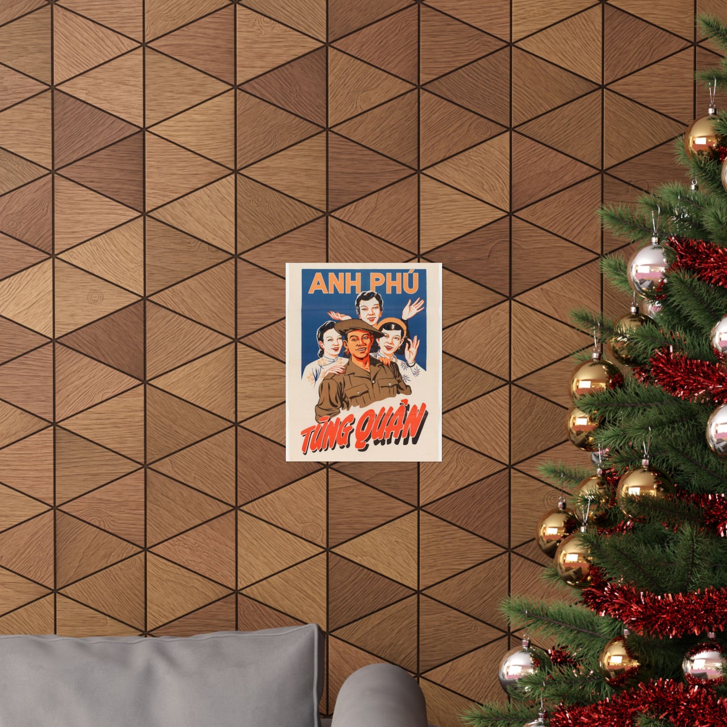 Viet Poster #5, Cold War American Propaganda poster High Quality Matte Wall Art Poster for Home, Office, Classroom