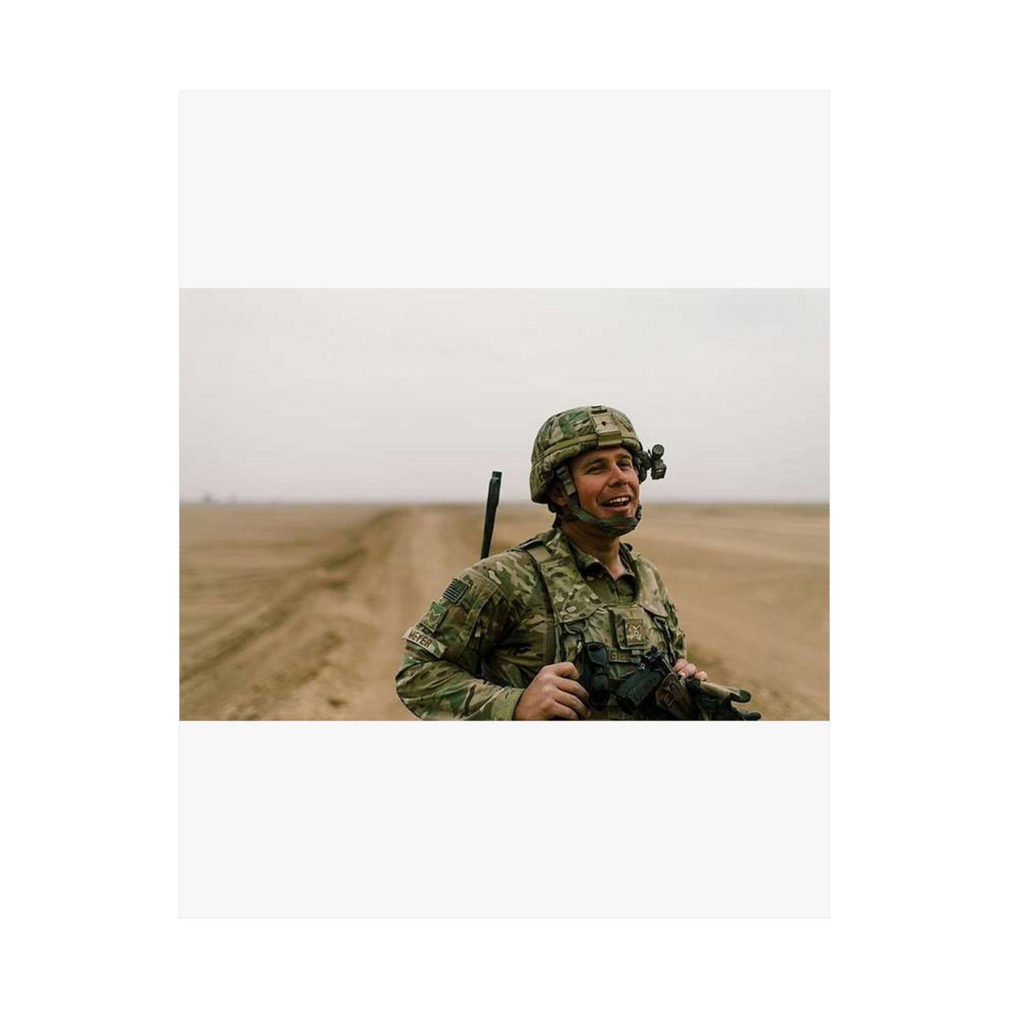 U.S. Air Force Staff Sgt. Andrew Meyer, 821st Contingency High Quality Matte Wall Art Poster for Home, Office, Classroom