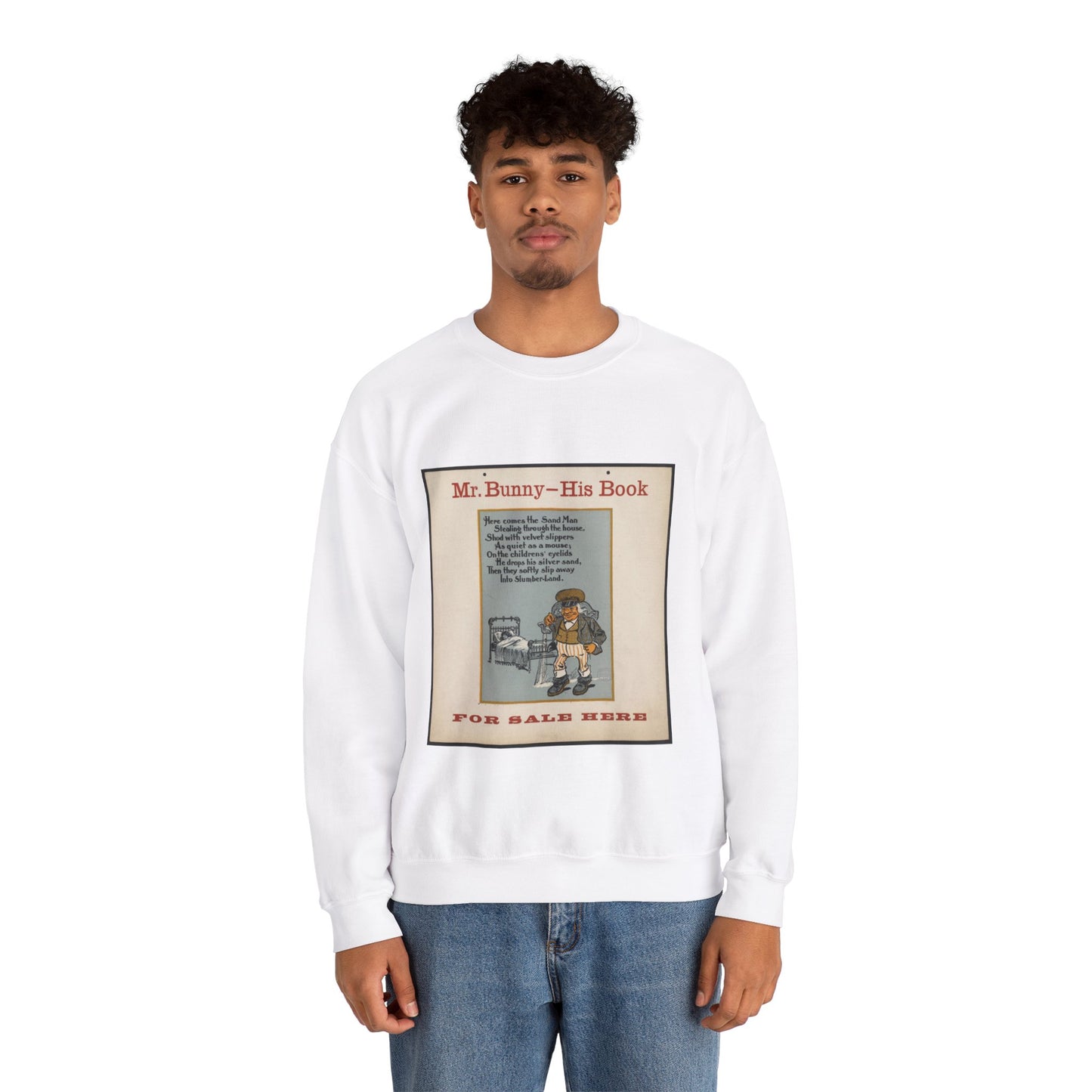 Mr. Bunny - his book, for sale here White Heavy Blend Adult Crew Neck SweatShirt