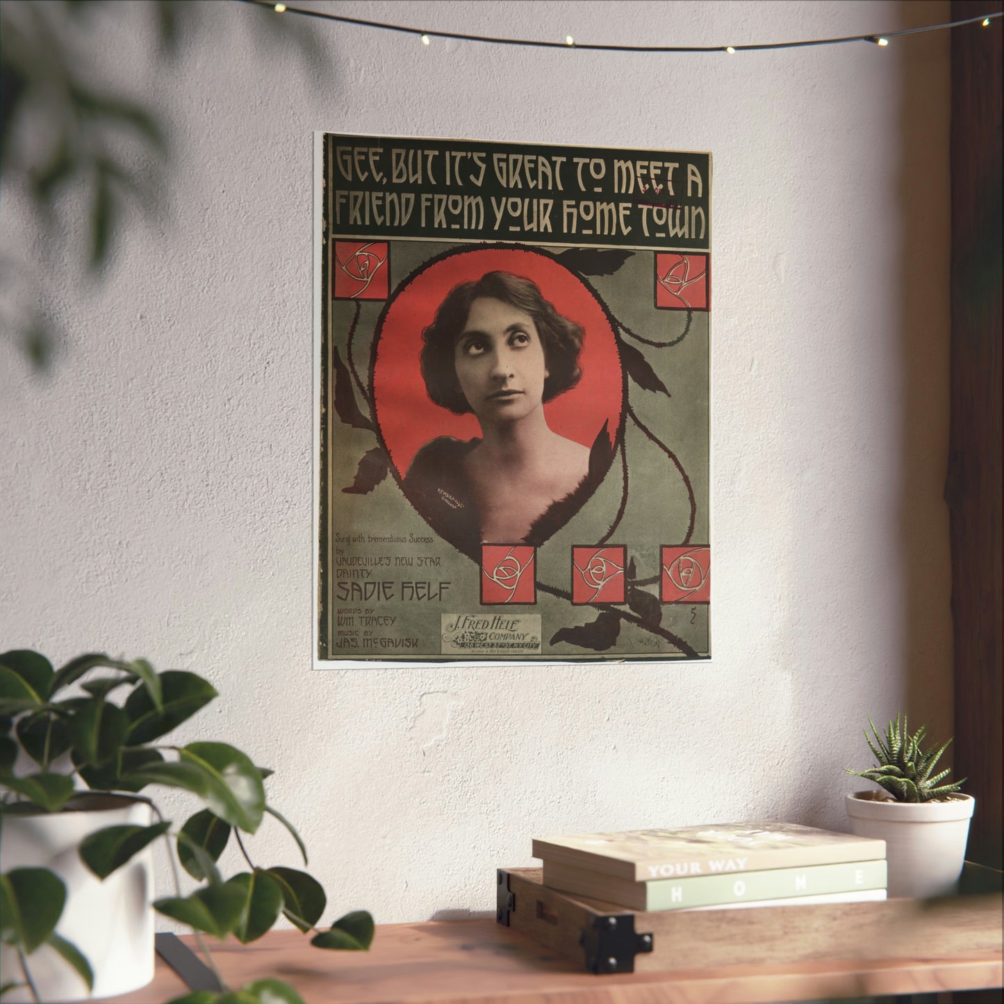 Gee, but it's great to meet a friend from your hom High Quality Matte Wall Art Poster for Home, Office, Classroom