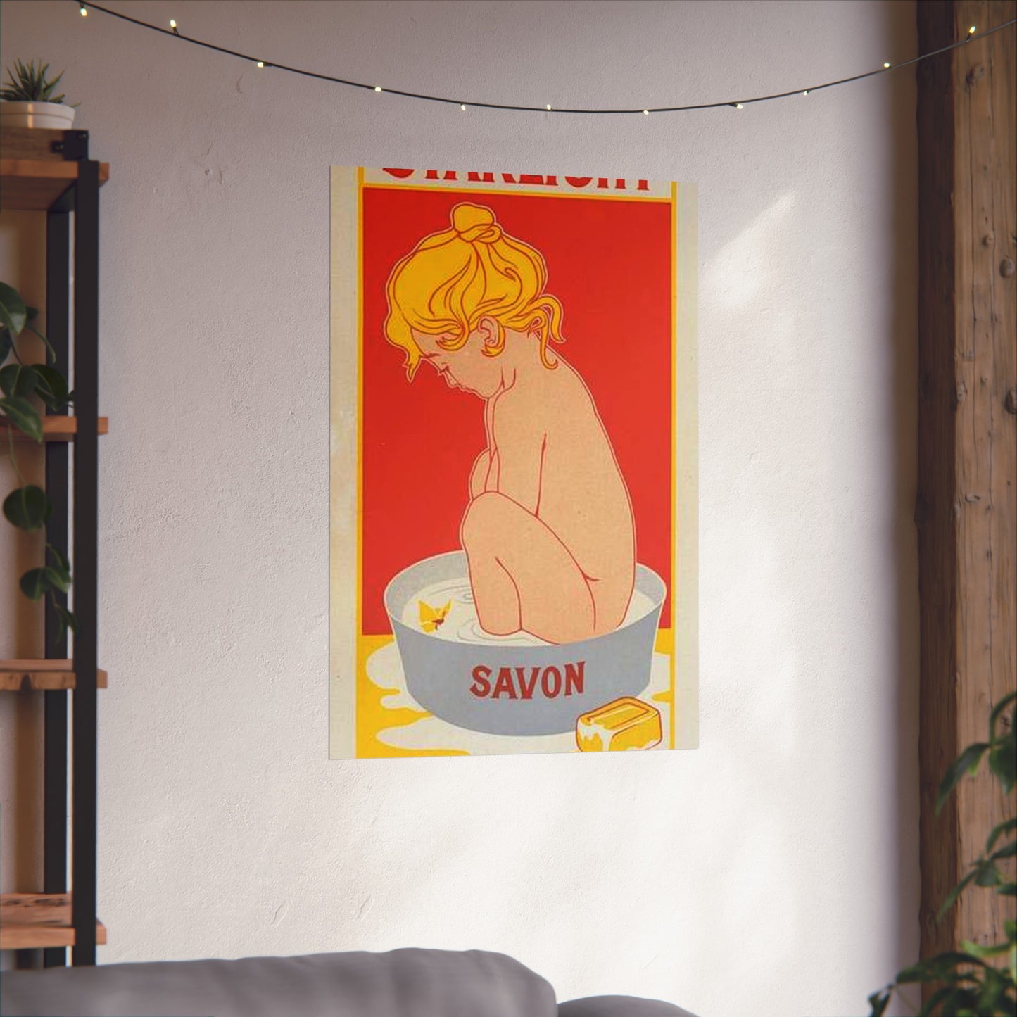Affiche belge pour le "Savon Starlight". High Quality Matte Wall Art Poster for Home, Office, Classroom