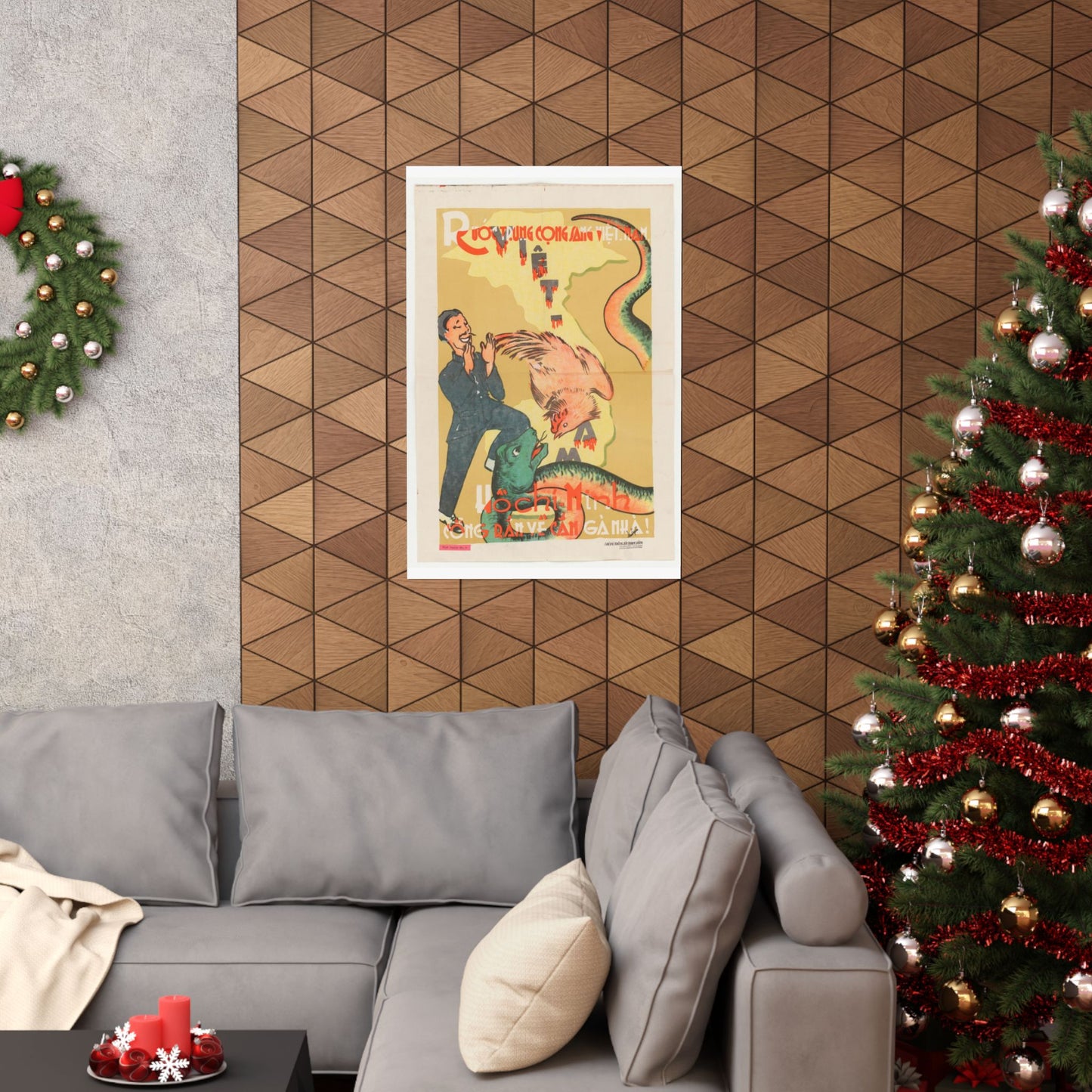 Viet Poster #2, Cold War American Propaganda poster High Quality Matte Wall Art Poster for Home, Office, Classroom