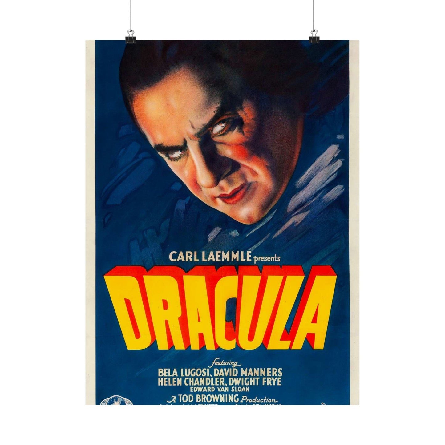 Dracula (1931 film poster - Style A) High Quality Matte Wall Art Poster for Home, Office, Classroom