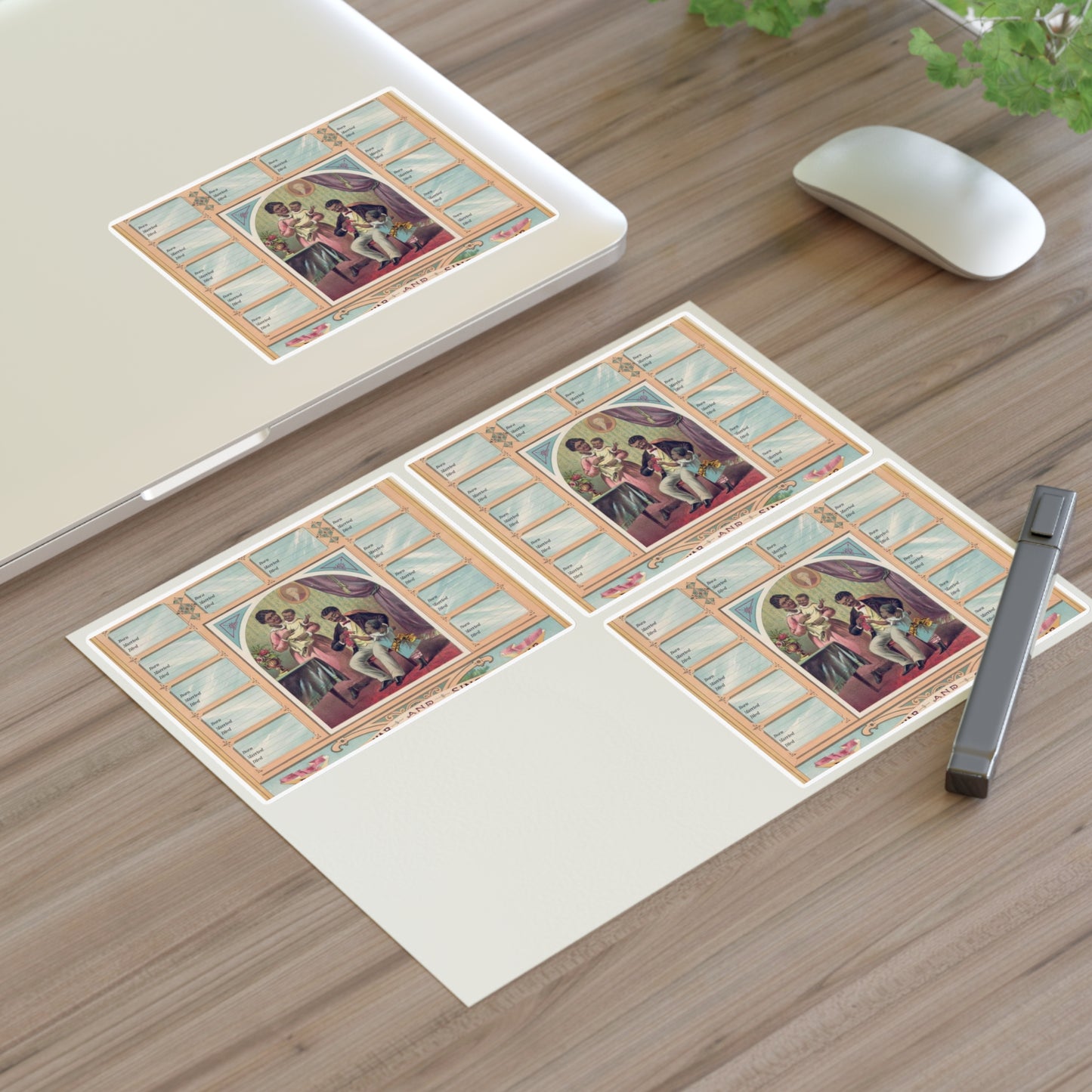 Family record. Before the war and since the war / Krebs Lithographing Company, Cincinnati. Laminated UV Protective Vinyl Stickers