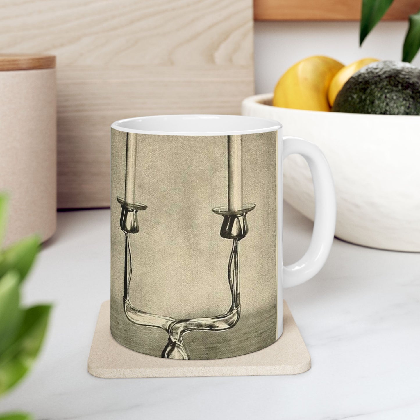 Heinrich Vogeler Silberner Tischleuchter 1901 Beautiful Novelty Ceramic Coffee Mug 11oz