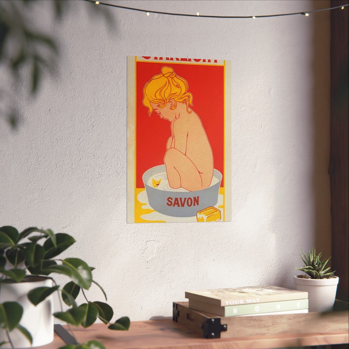 Affiche belge pour le "Savon Starlight". High Quality Matte Wall Art Poster for Home, Office, Classroom