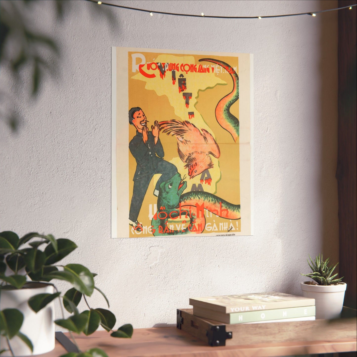 Viet Poster #2, Cold War American Propaganda poster High Quality Matte Wall Art Poster for Home, Office, Classroom