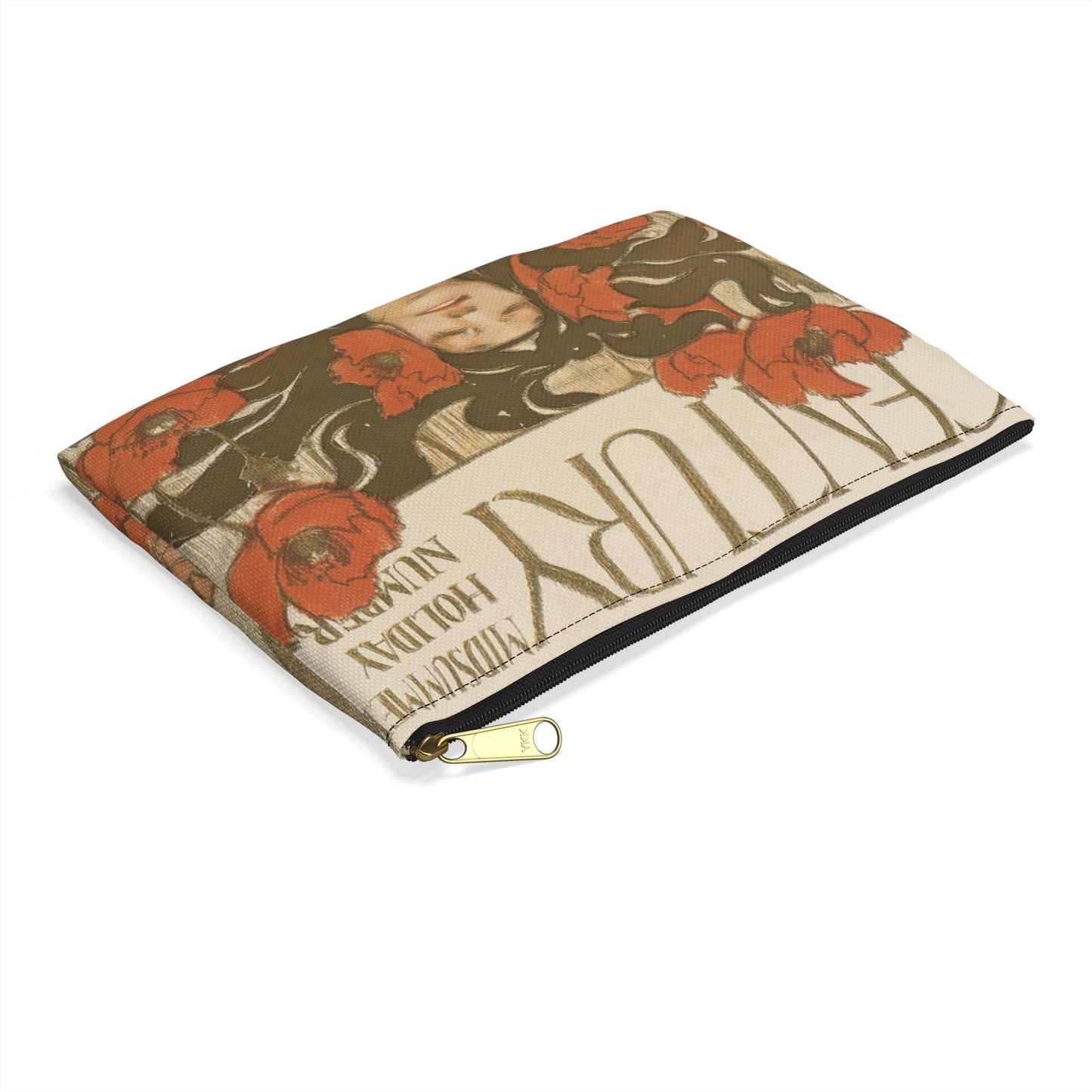 The century, August, midsummer holiday number Large Organizer Pouch with Black Zipper