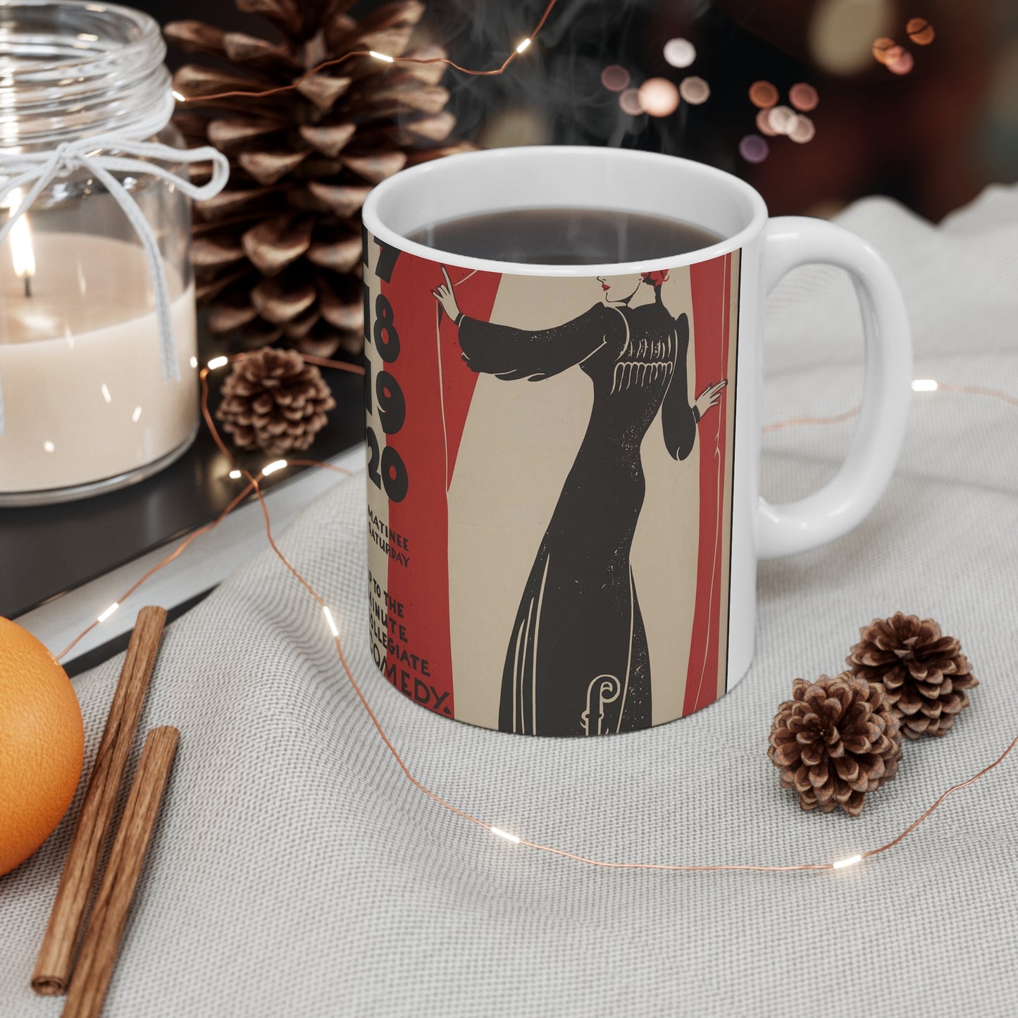 Lady of Letters - Public domain poster, Music division, Library of Congress Beautiful Novelty Ceramic Coffee Mug 11oz