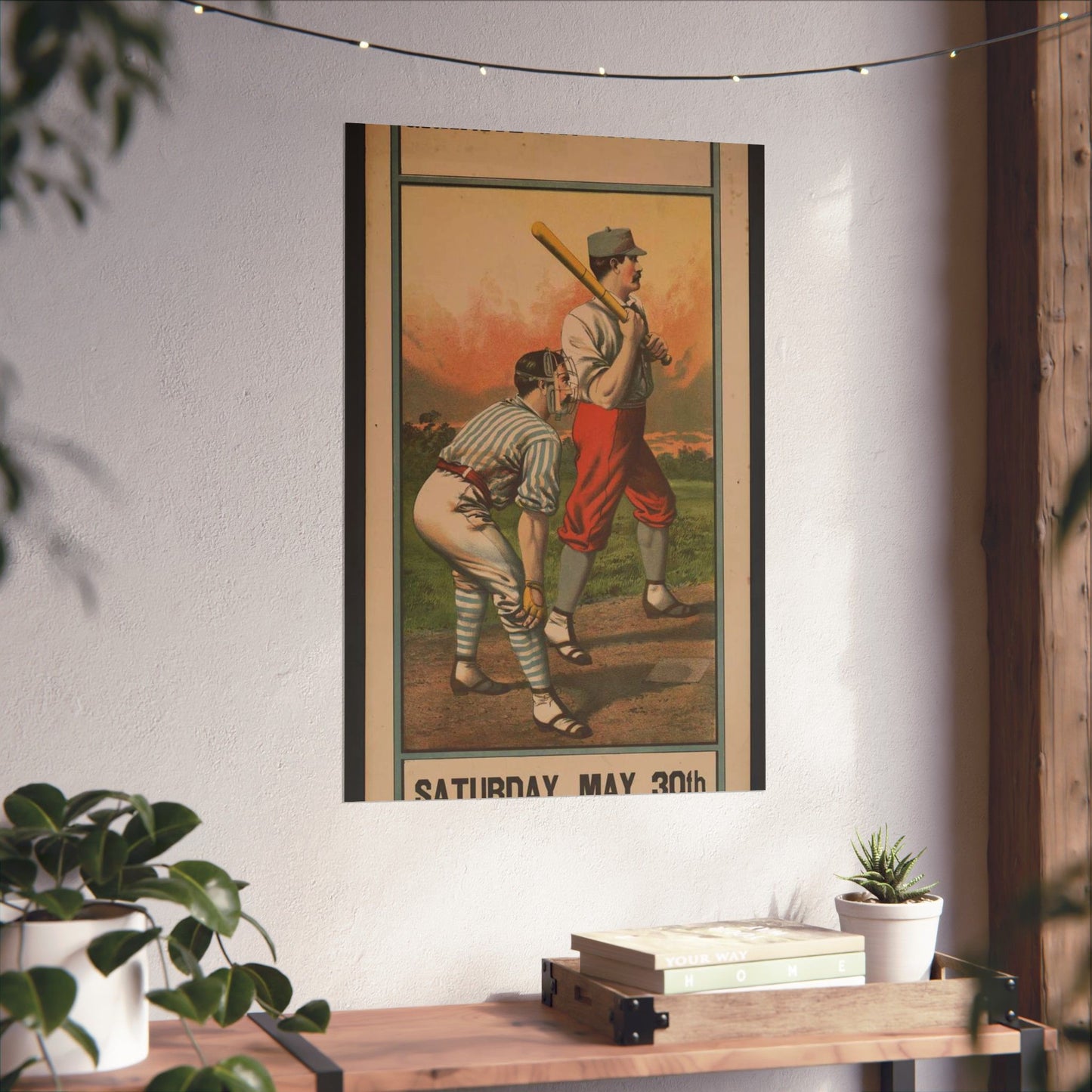 Biddeford vs. Portland Granite St. grounds, Saturday, May 30th Printed at the Biddeford Journal office High Quality Matte Wall Art Poster for Home, Office, Classroom