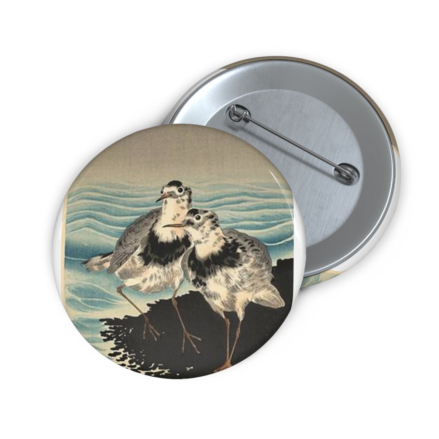 Koson - knots-on-shore, Ohara Koson Pin Buttons with Crisp Design