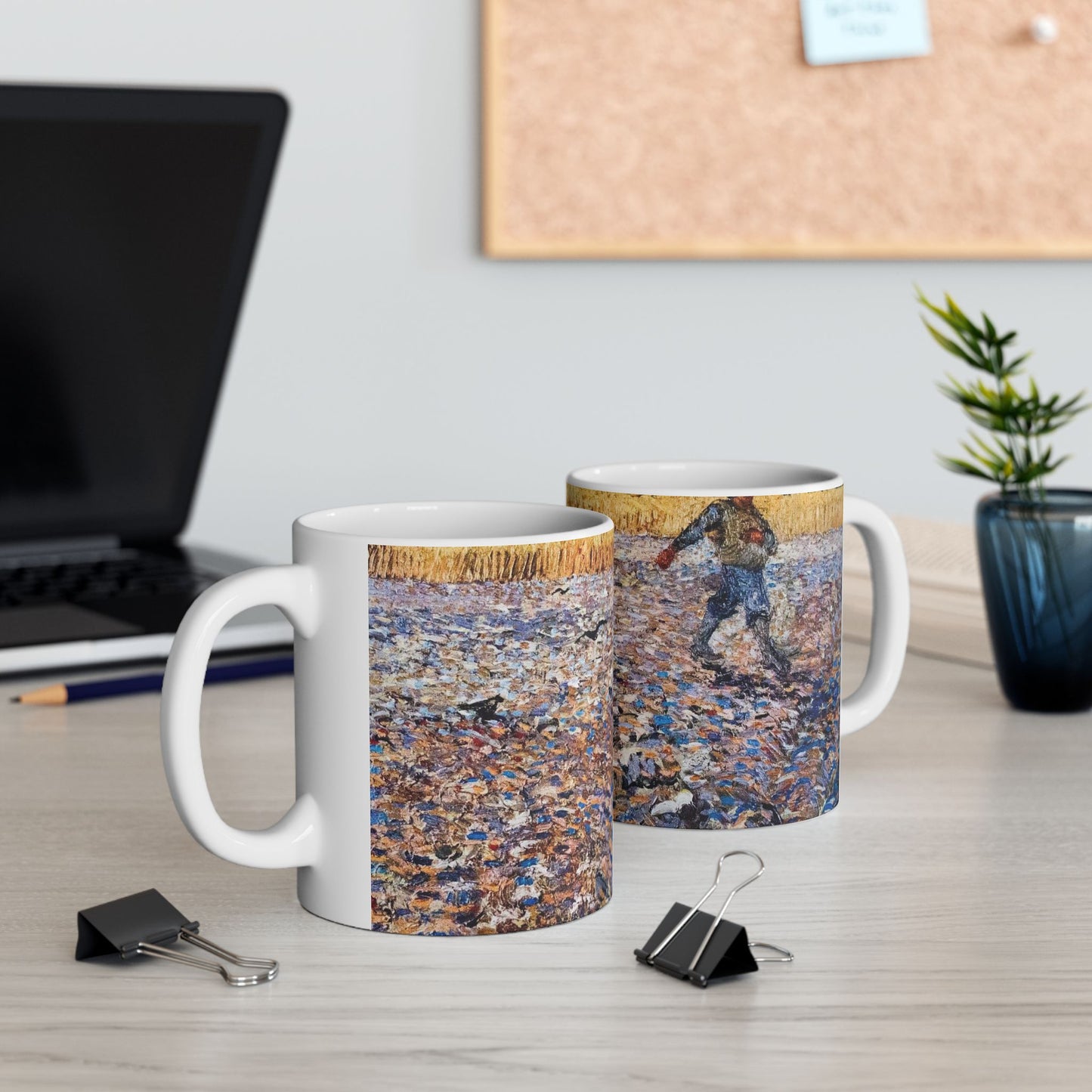 The Sower - My Dream - A painting of a man in a field Beautiful Novelty Ceramic Coffee Mug 11oz