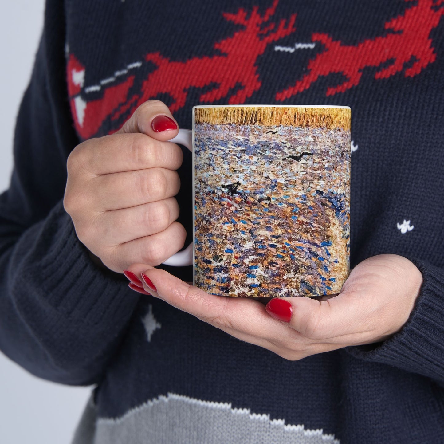 The Sower - My Dream - A painting of a man in a field Beautiful Novelty Ceramic Coffee Mug 11oz