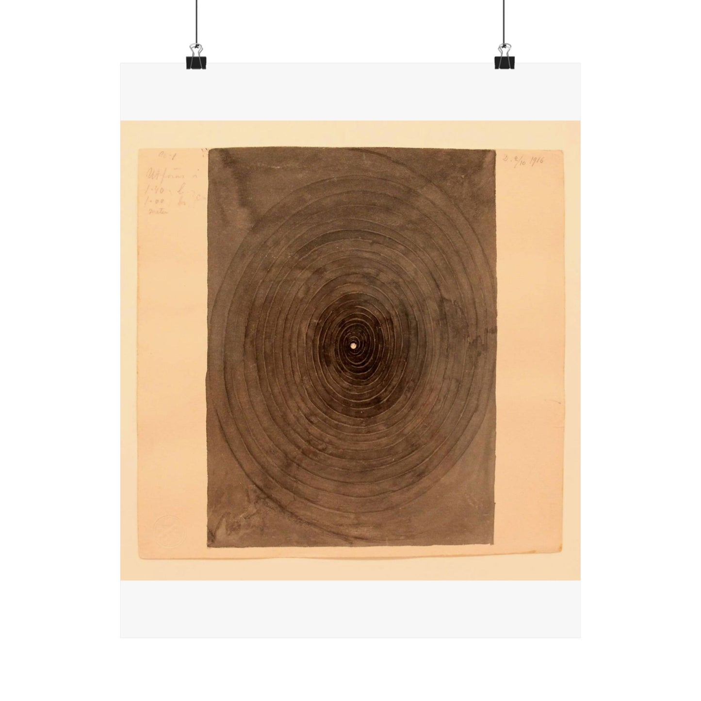 Hilma af Klint - 1916 - No 1 From The Parsifal Series High Quality Matte Wall Art Poster for Home, Office, Classroom