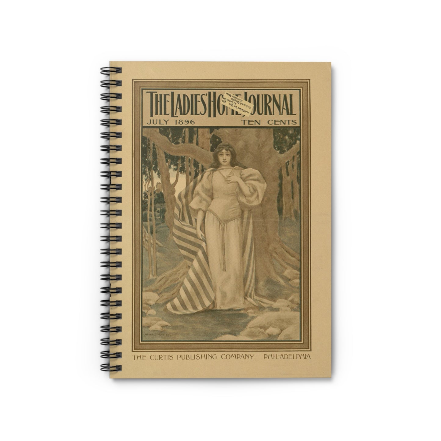 The ladies home journal, July 1896 Spiral Bound Ruled Notebook with Printed Cover