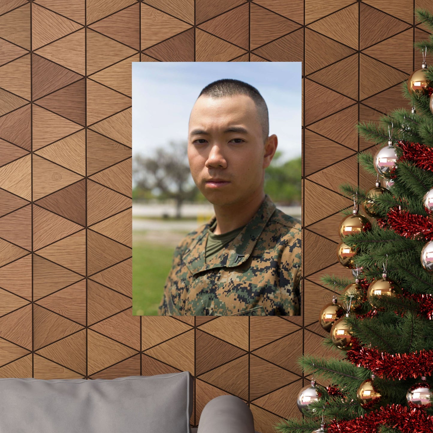 Pfc. Sangmin S. Bae, Platoon 2029, Echo Company, 2nd High Quality Matte Wall Art Poster for Home, Office, Classroom