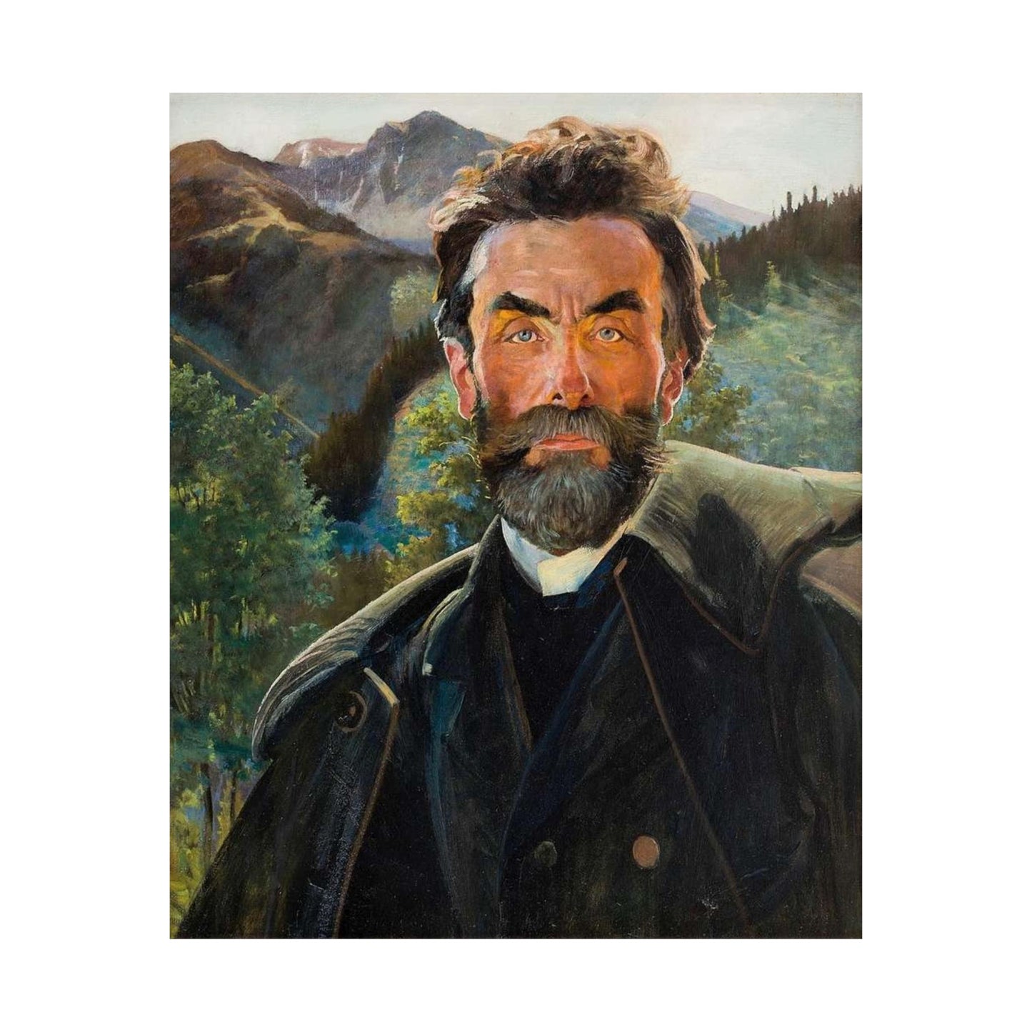 Jacek Malczewski - Portret Stanisława Witkiewicza 1902 High Quality Matte Wall Art Poster for Home, Office, Classroom