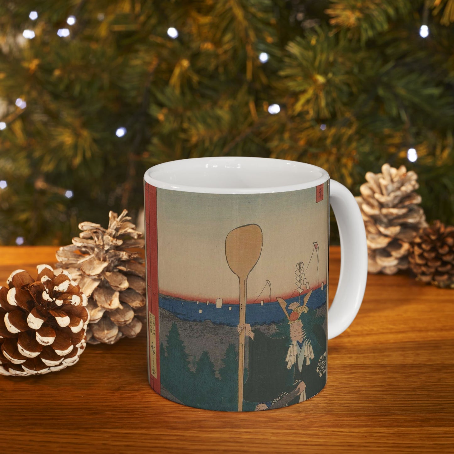 Gajō icchō, Andō Hiroshige - Public domain portrait drawing Beautiful Novelty Ceramic Coffee Mug 11oz