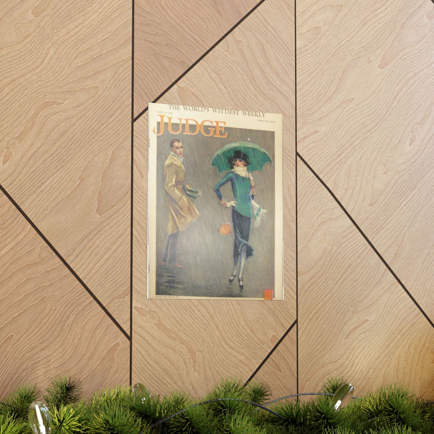 JudgeMagazine19Apr1924 - Art Deco public domain image High Quality Matte Wall Art Poster for Home, Office, Classroom