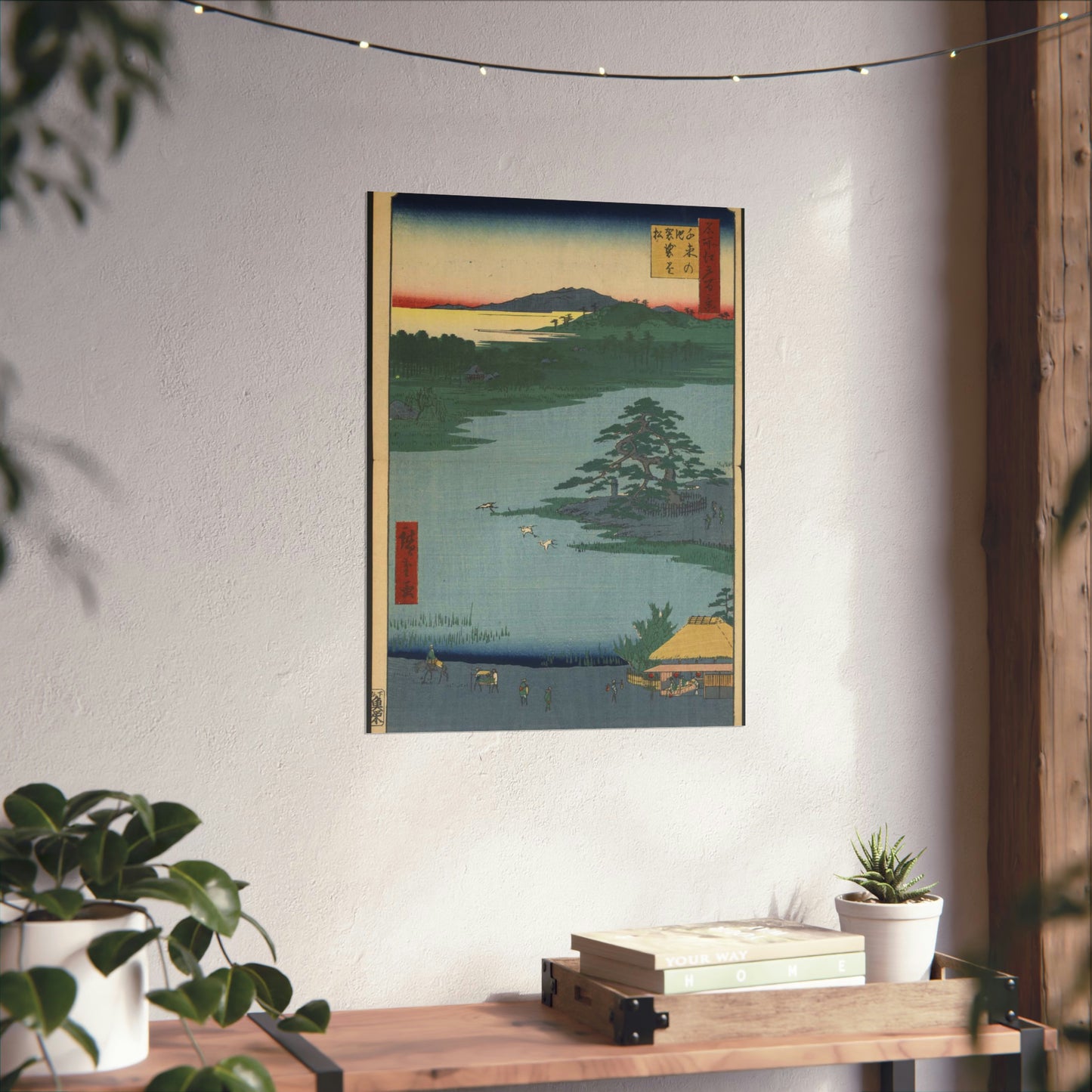 Gajō icchō, Andō Hiroshige - Public domain portrait drawing High Quality Matte Wall Art Poster for Home, Office, Classroom