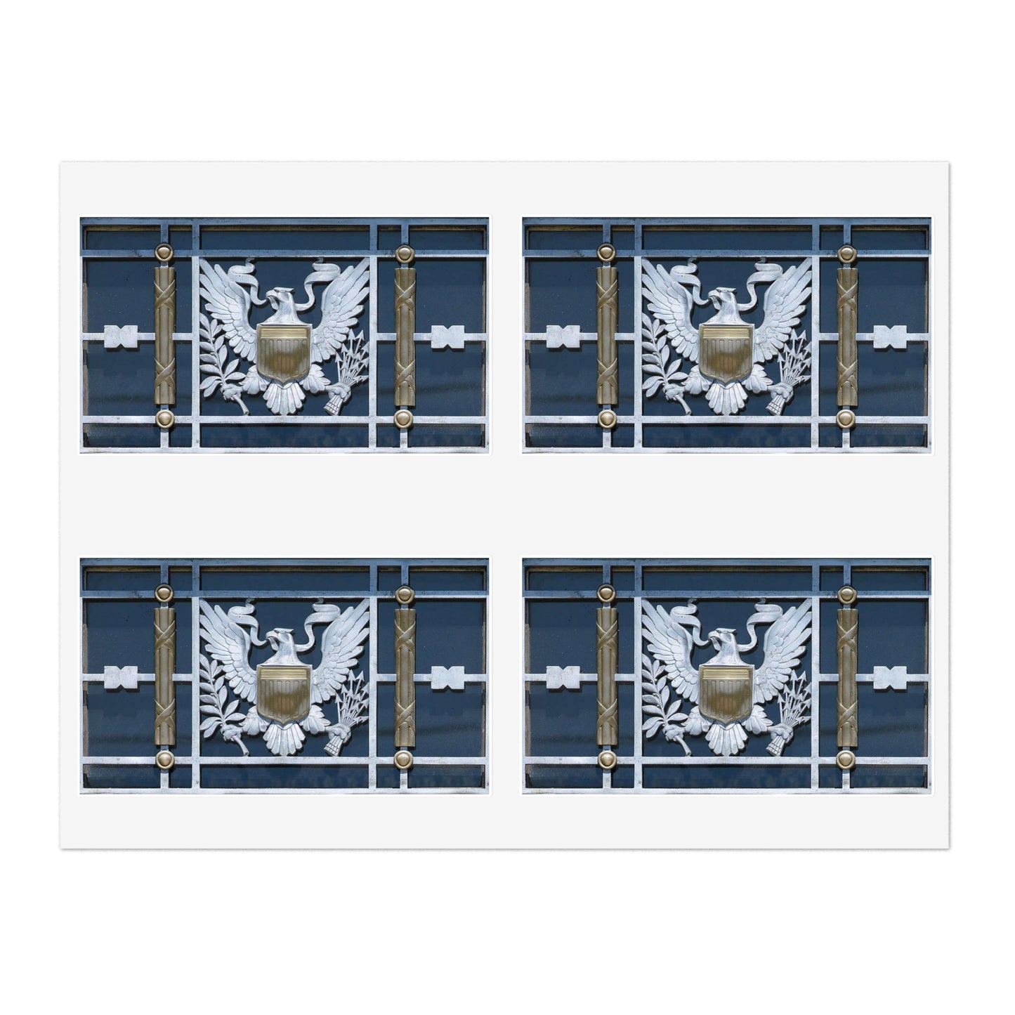 Door detail, Robert J. Nealon Federal Building and U.S. Courthouse, Scranton, Pennsylvania Laminated UV Protective Vinyl Stickers