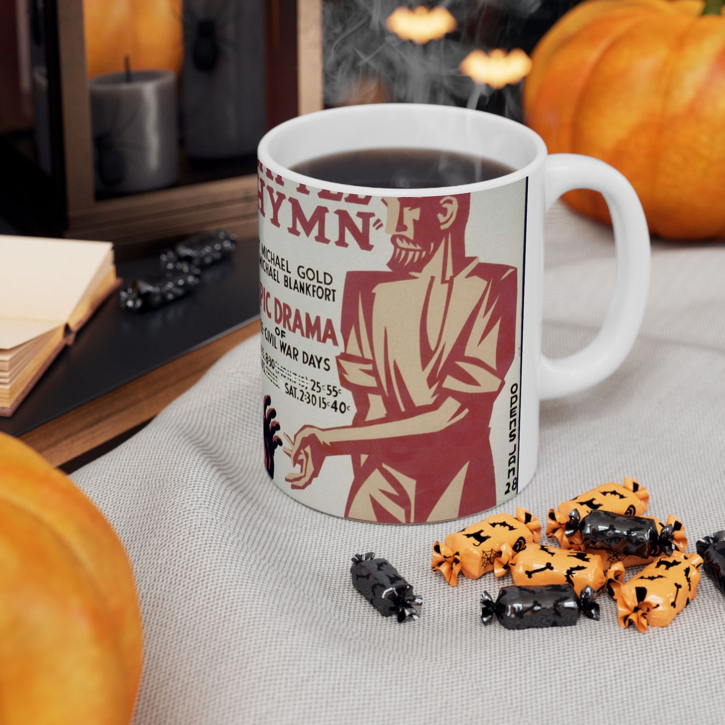 "Battle hymn" by Michael Gold & Michael Blankfort epic drama of pre-civil war days. Beautiful Novelty Ceramic Coffee Mug 11oz
