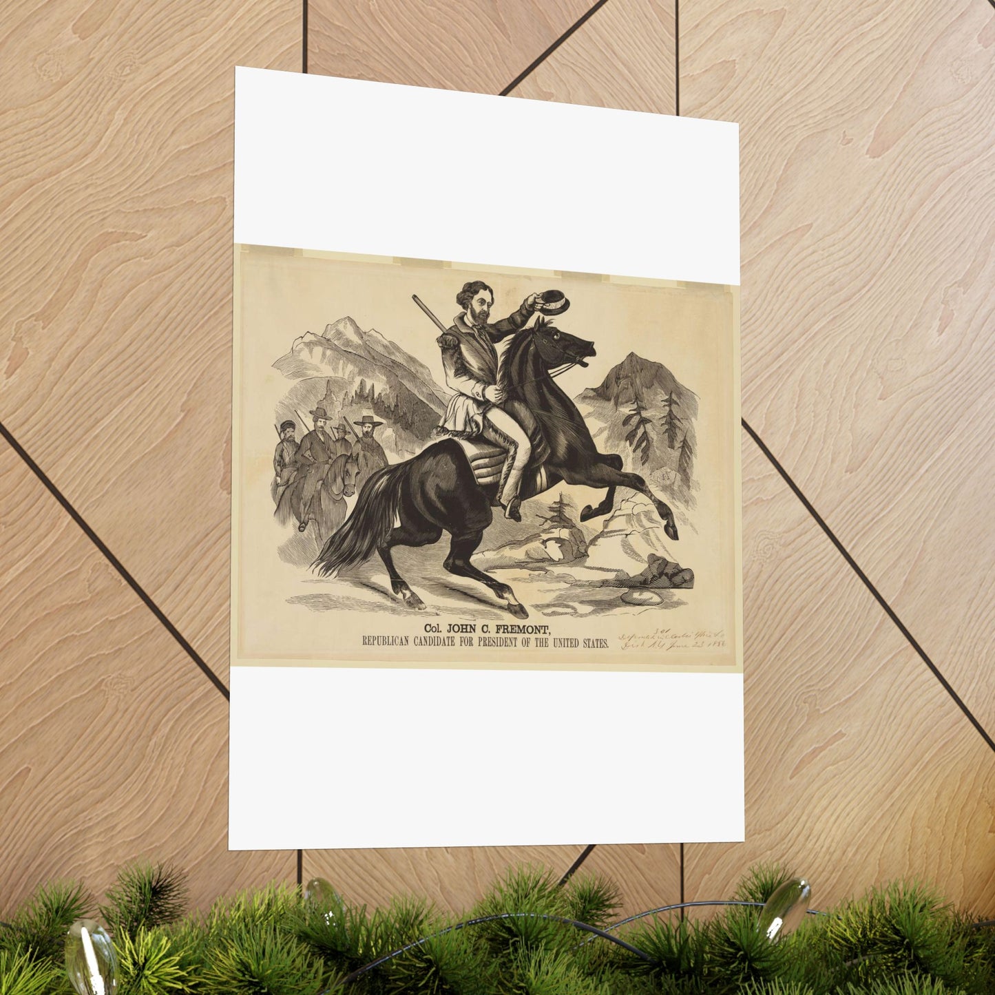 Col. John C. Fremont, Republican candidate for the President of the United States High Quality Matte Wall Art Poster for Home, Office, Classroom