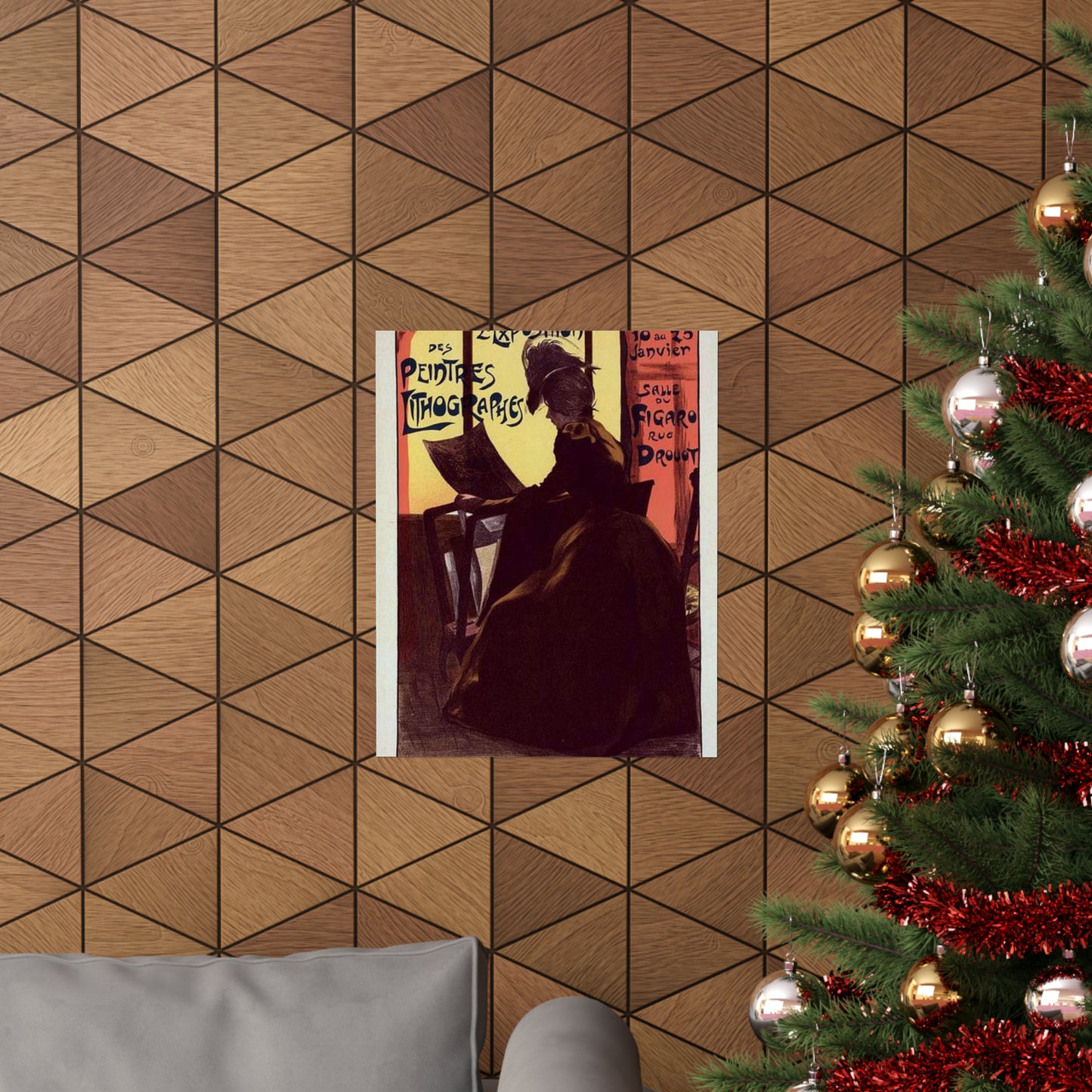 Affiche pour la "2e Exposition des Peintres-Lithographes". High Quality Matte Wall Art Poster for Home, Office, Classroom