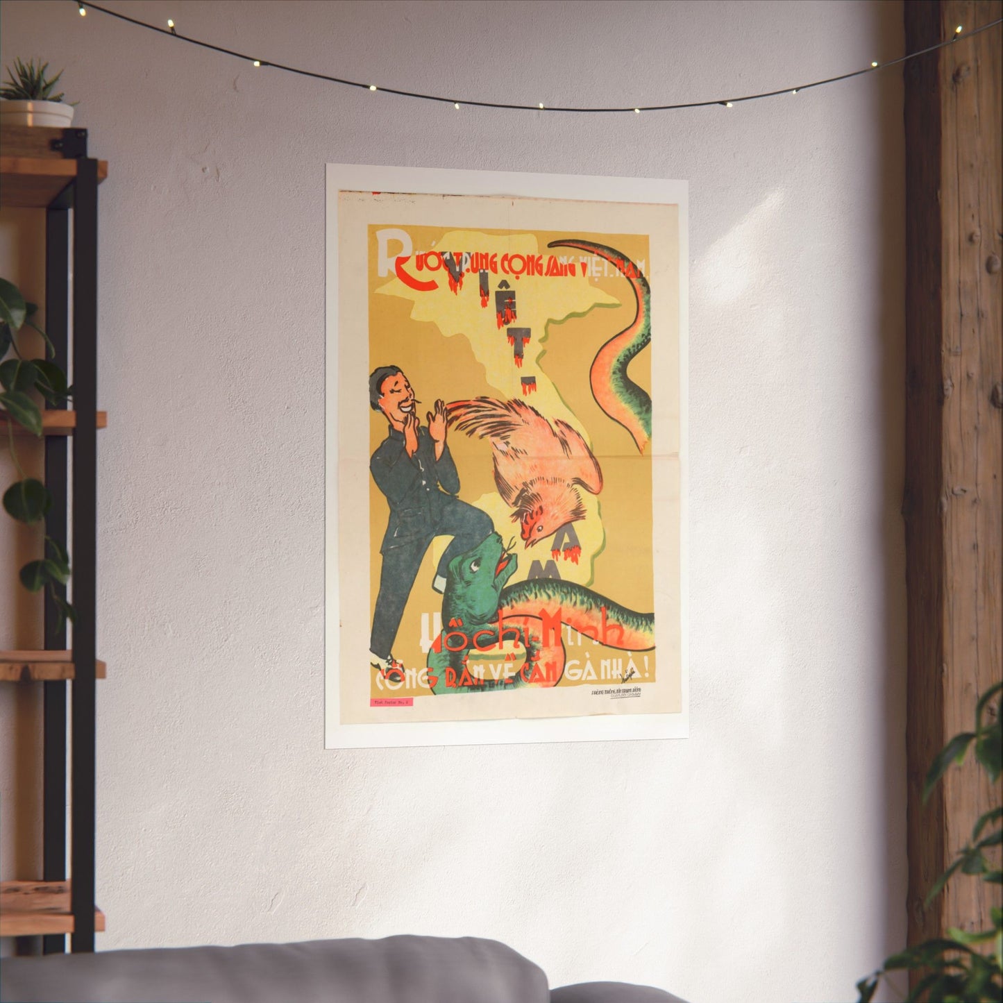 Viet Poster #2, Cold War American Propaganda poster High Quality Matte Wall Art Poster for Home, Office, Classroom