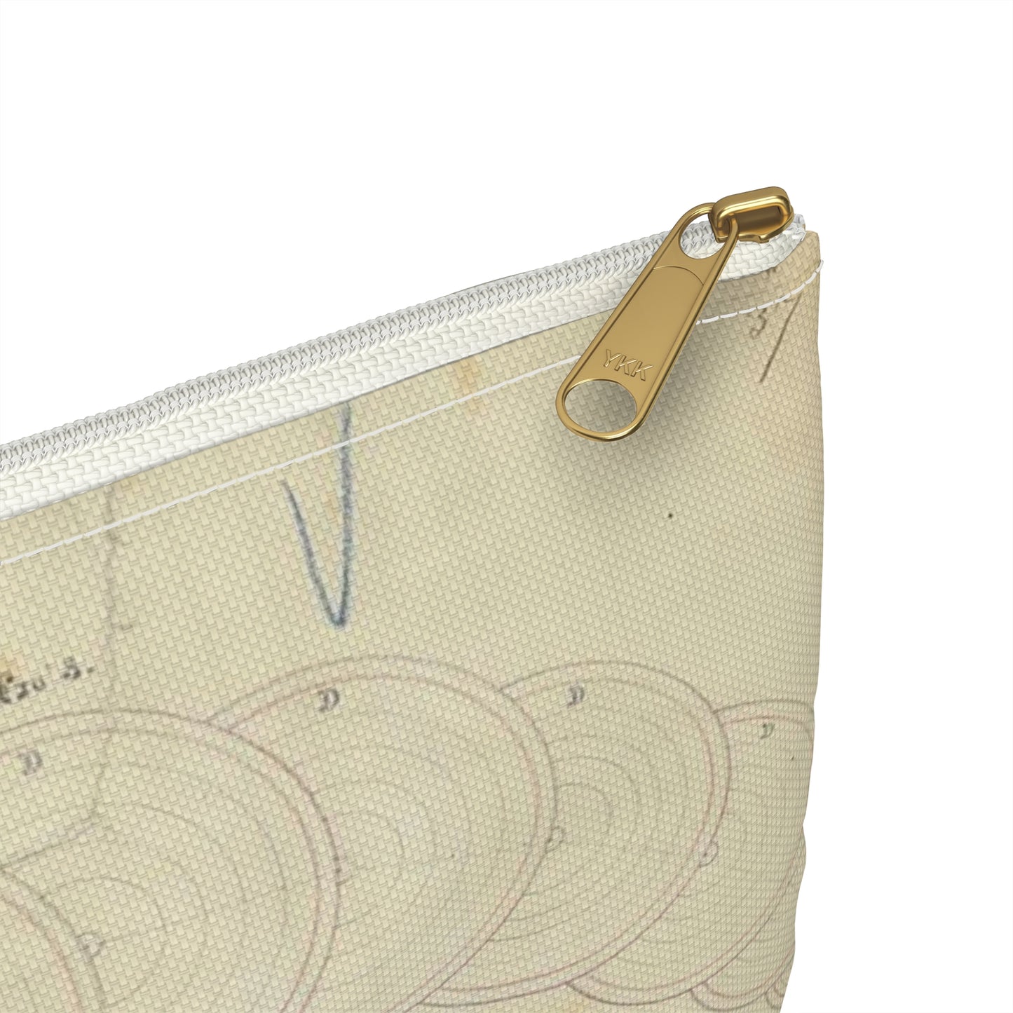 Patent drawing - Drawing of a Terrestrial Globe Public domain image Large Organizer Pouch with Black Zipper
