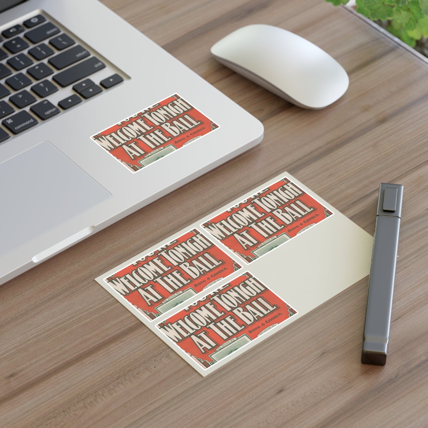 You're welcome tonight at the ball Laminated UV Protective Vinyl Stickers