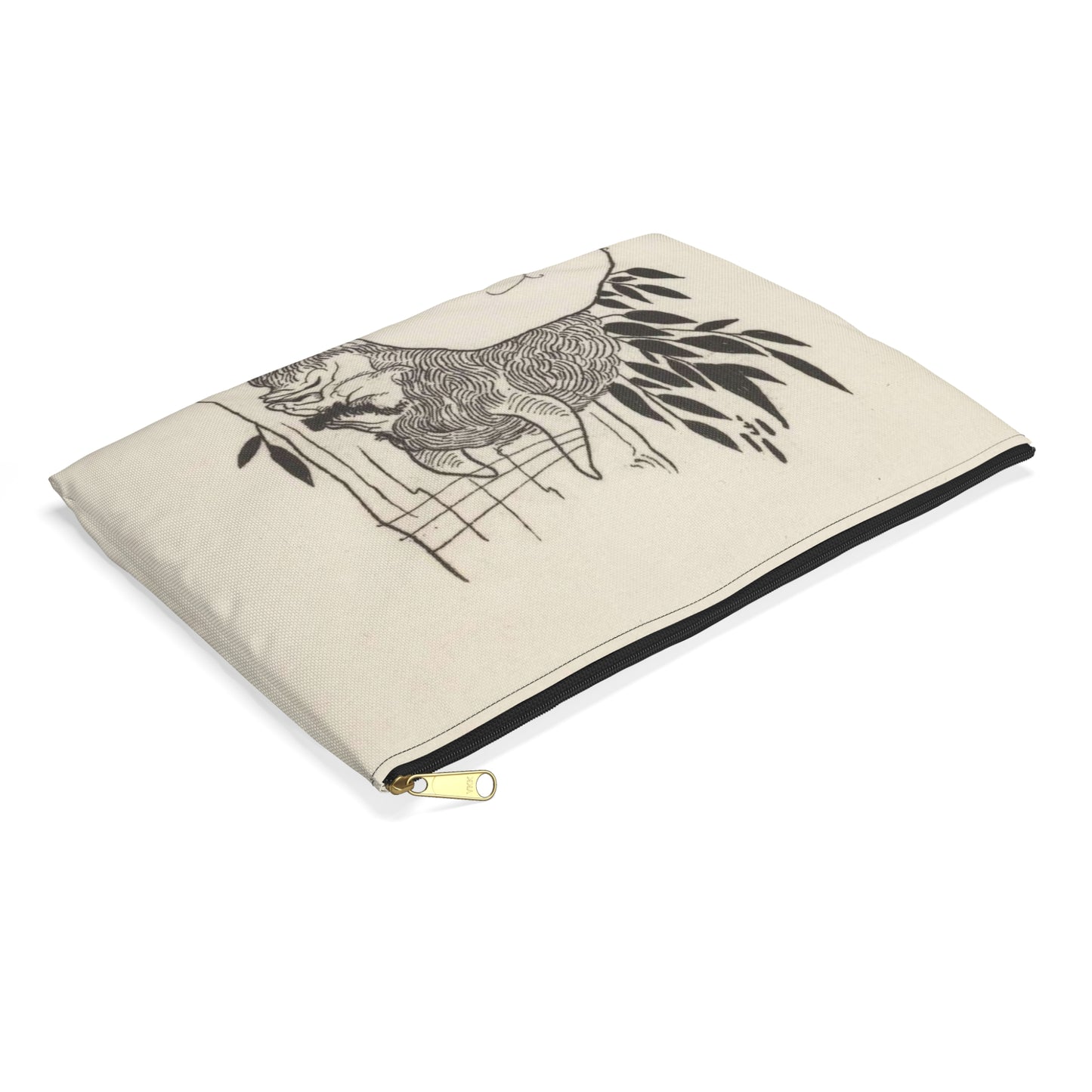 Grotesques by Aubrey Beardsley. Facsimile Platinum Prints by Frederick H. Evans from the Twelve Original Drawings in His Collection with a Portrait Frontispiece MET DP366708 Large Organizer Pouch with Black Zipper