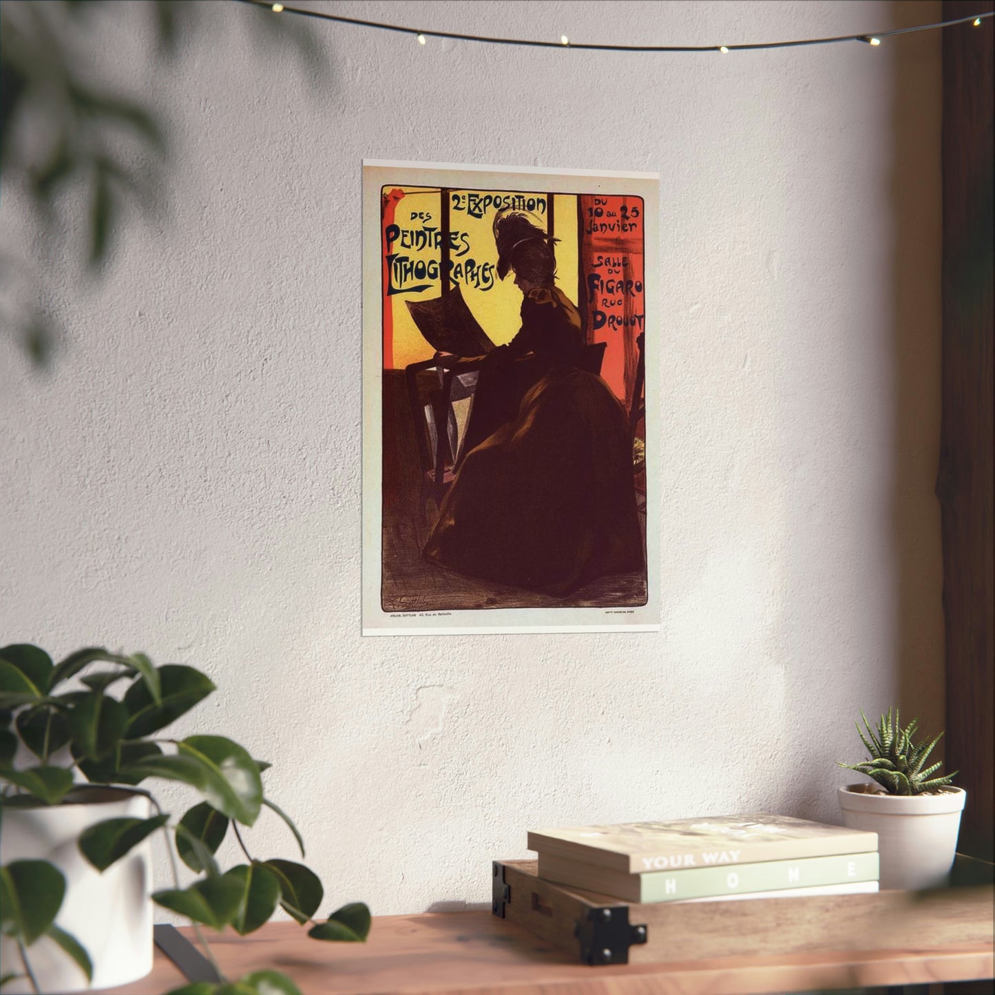 Affiche pour la "2e Exposition des Peintres-Lithographes". High Quality Matte Wall Art Poster for Home, Office, Classroom