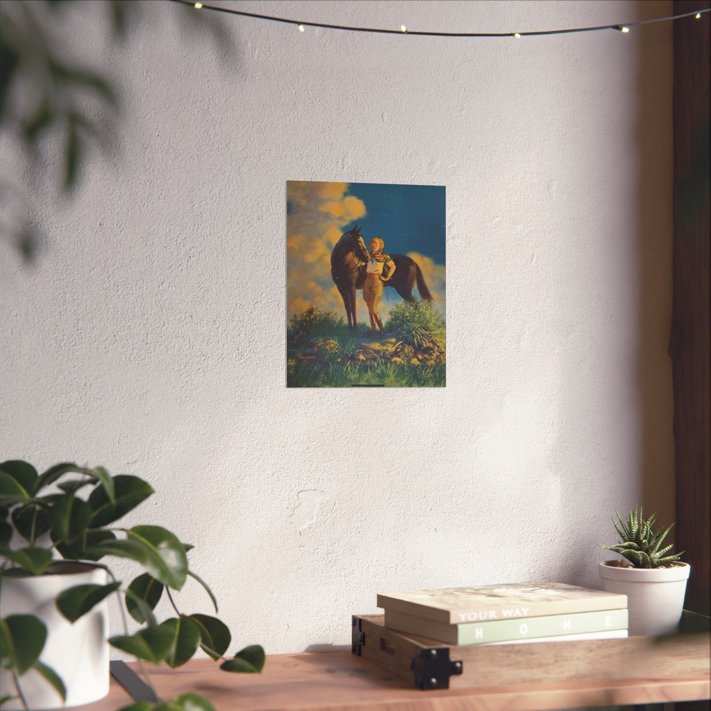 Top of the World, or, Dejando al Munro Atras, painting by Edward Mason Eggleston High Quality Matte Wall Art Poster for Home, Office, Classroom