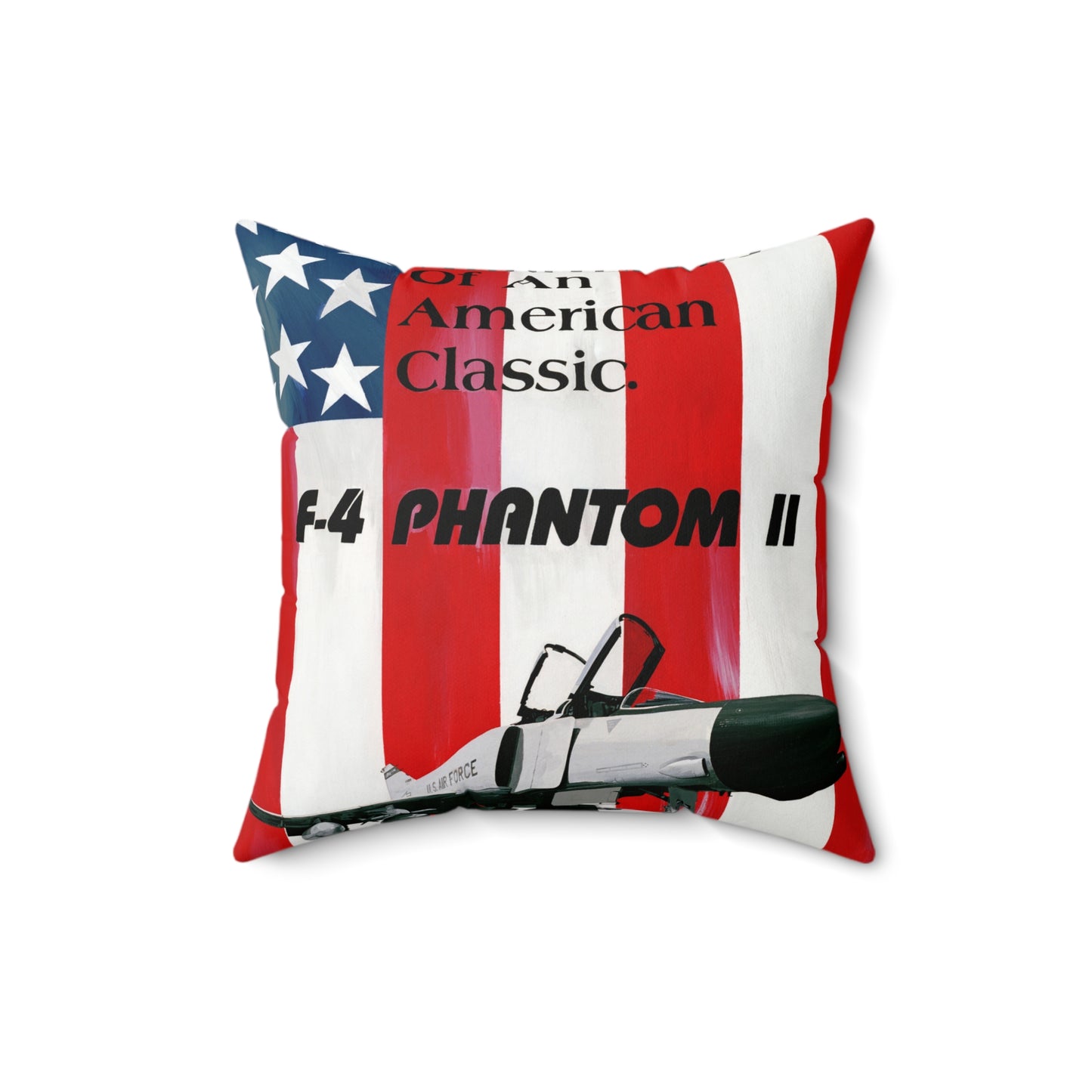 Artwork: "American Classic". Artist: David Zlotky, US Air Force Art Collection Decorative Accent Square Pillow