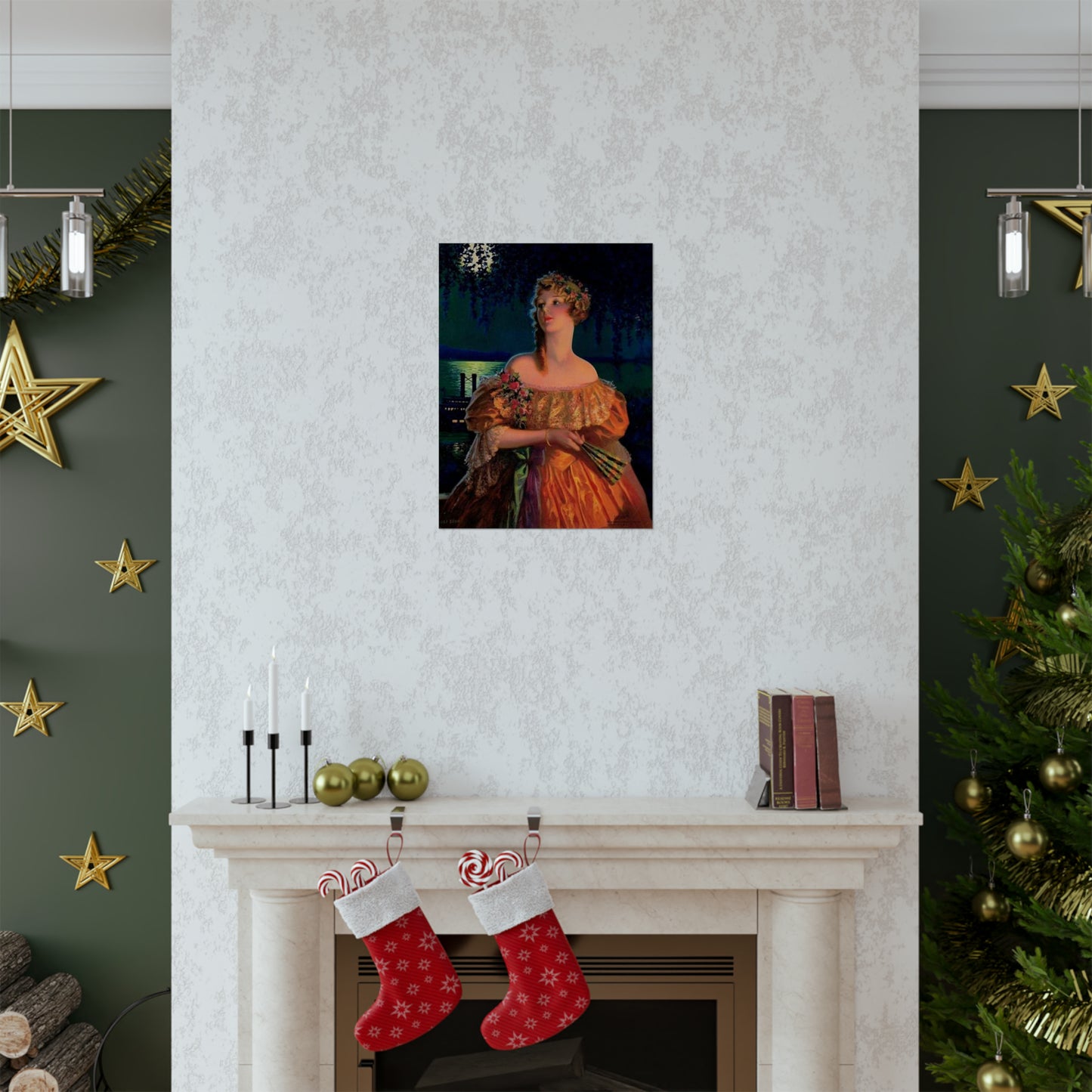 "Dixie", print of painting by Edward Mason Eggleston, 1929 High Quality Matte Wall Art Poster for Home, Office, Classroom