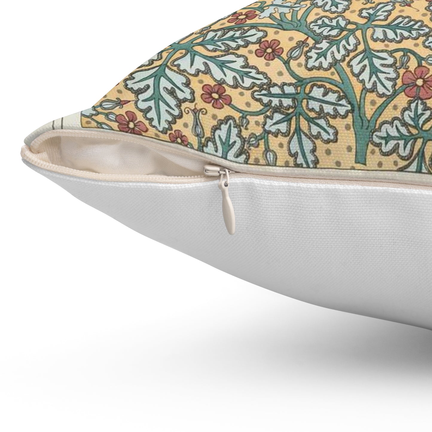 Eugene Grasset - Geranium sauvage, Art Nouveau Poster Decorative Accent Square Pillow
