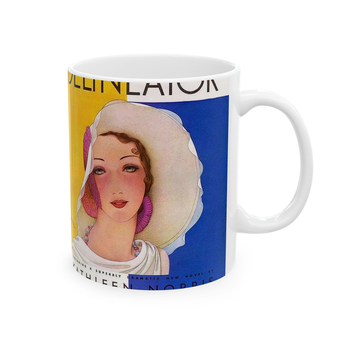 Delineator 1930-08 - Art Deco public domain image Beautiful Novelty Ceramic Coffee Mug 11oz