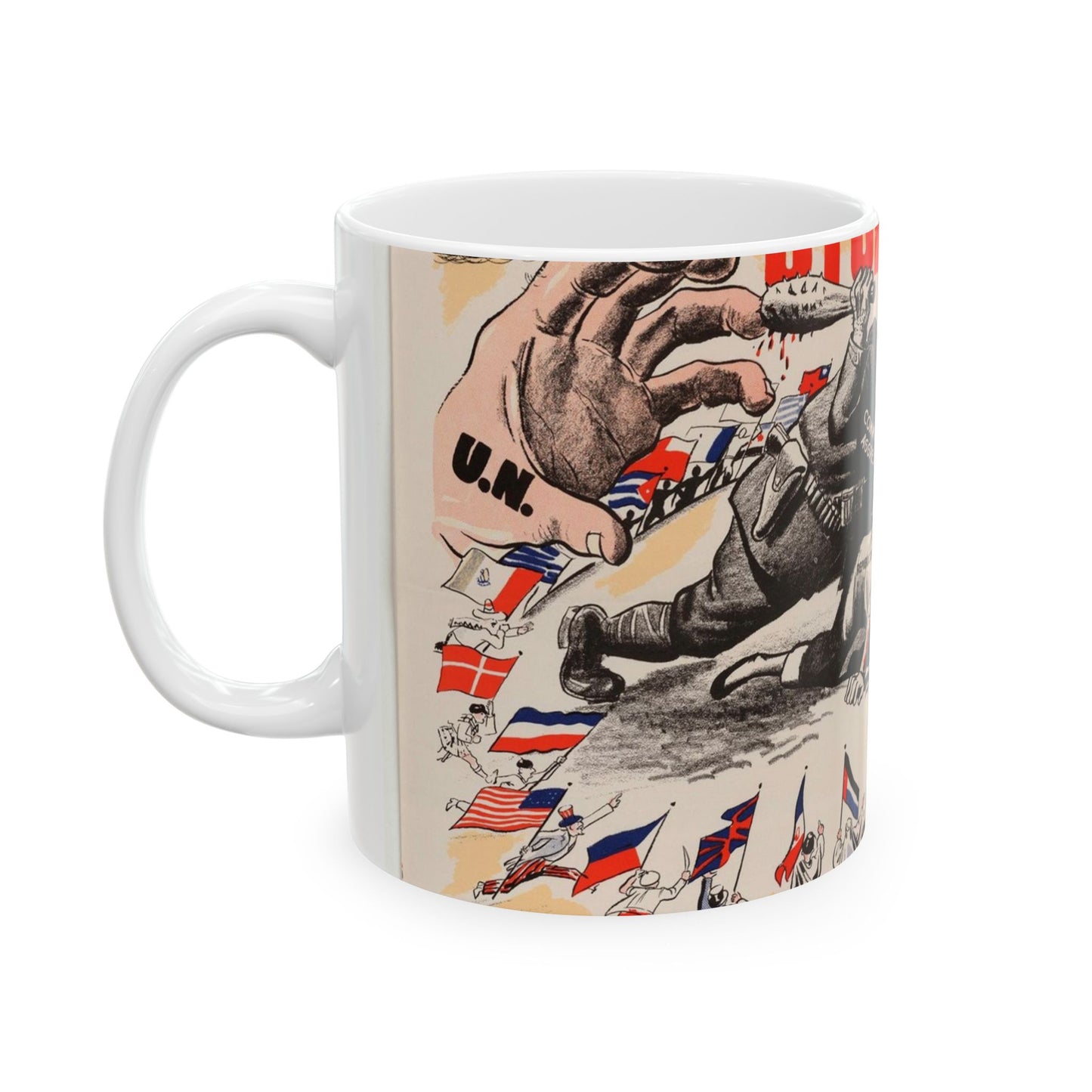 Stop Criminal!, Cold War American Propaganda poster Beautiful Novelty Ceramic Coffee Mug 11oz